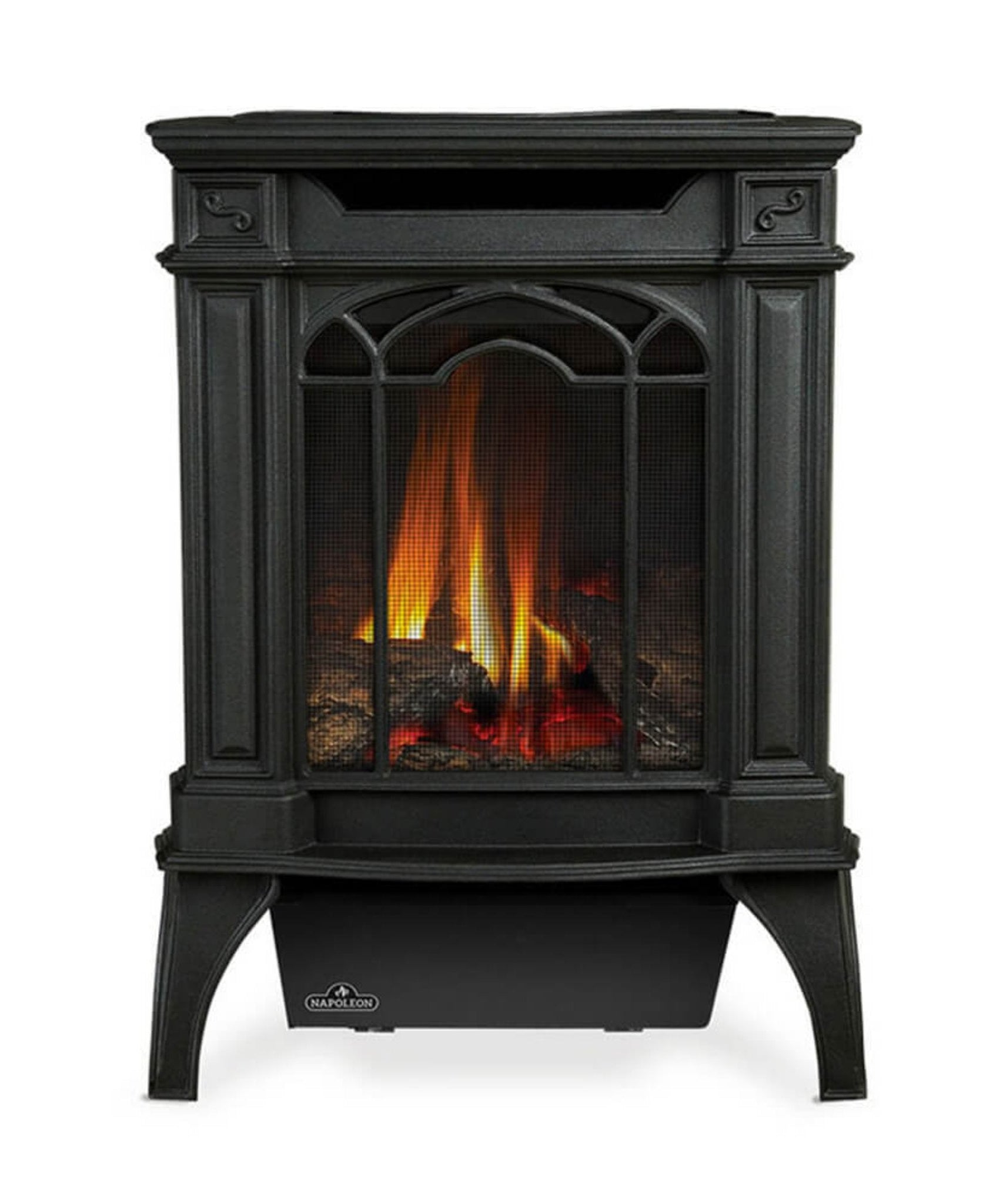 Napoleon Arlington 20 19-Inch Cast Iron Direct Vent Metallic Black Natural Gas Stove [GDS20NE] (SAK18258)