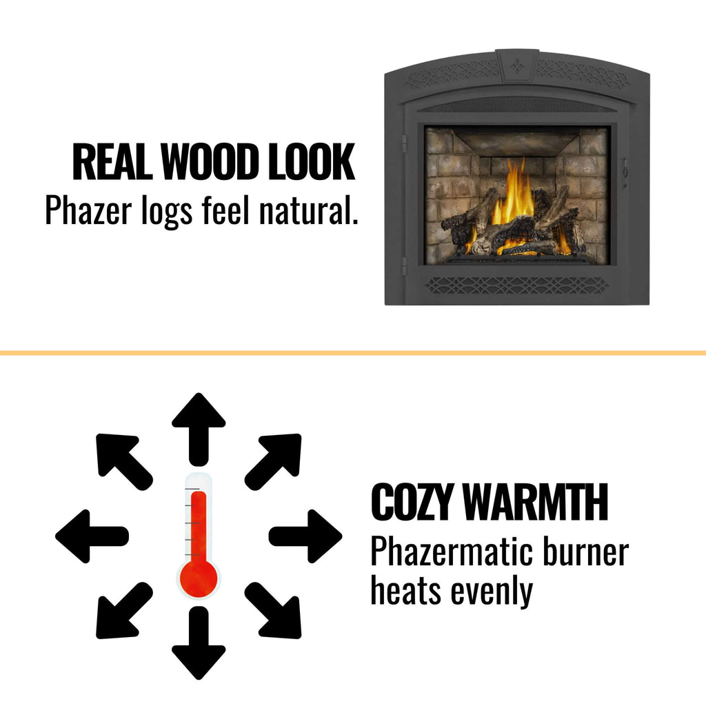 Napoleon Ascent 70 35-Inch Direct Vent Electronic Ignition Fireplace [GX70PTE/NTE-1] (SAK14829)