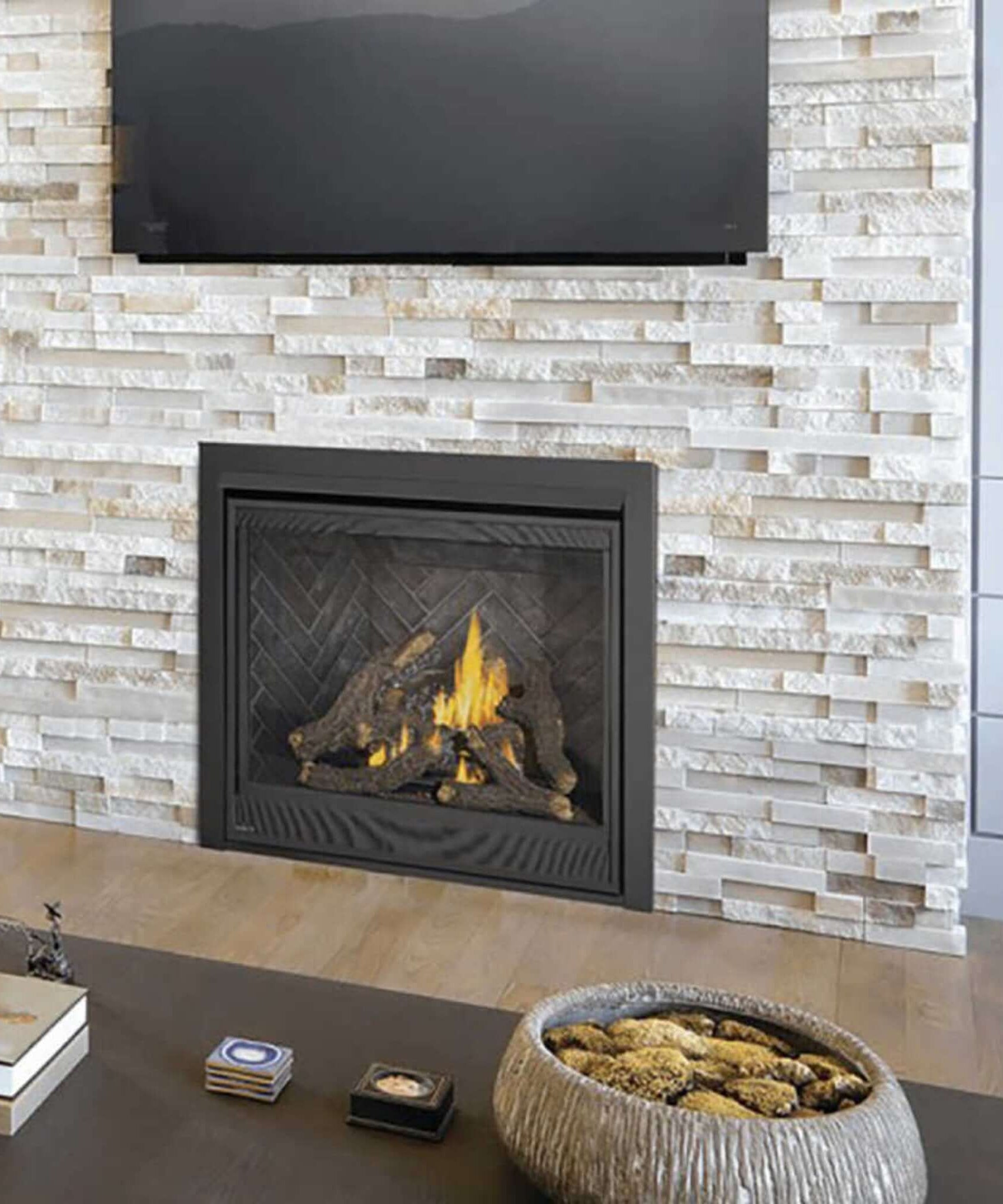 Napoleon Ascent Deep 42-Inch Direct Vent Electronic Ignition Natural Gas Fireplace [D42NTRE] (SAK42391)