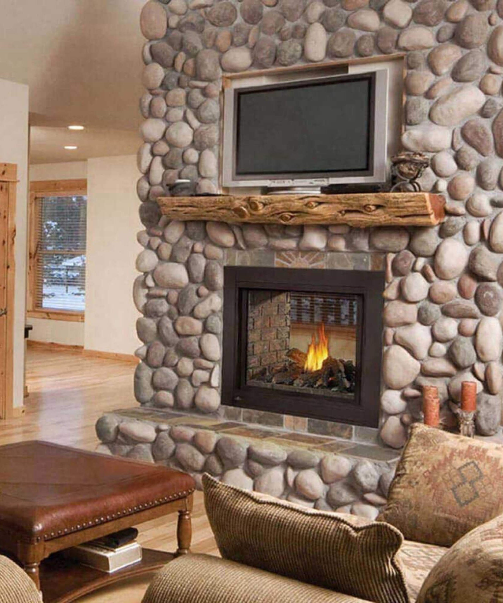 Napoleon Ascent 43-Inch Multi-View 3-Sided Glass Ember Bed Direct Vent Natural Gas Fireplace [BHD4PGN] (SAK62815)