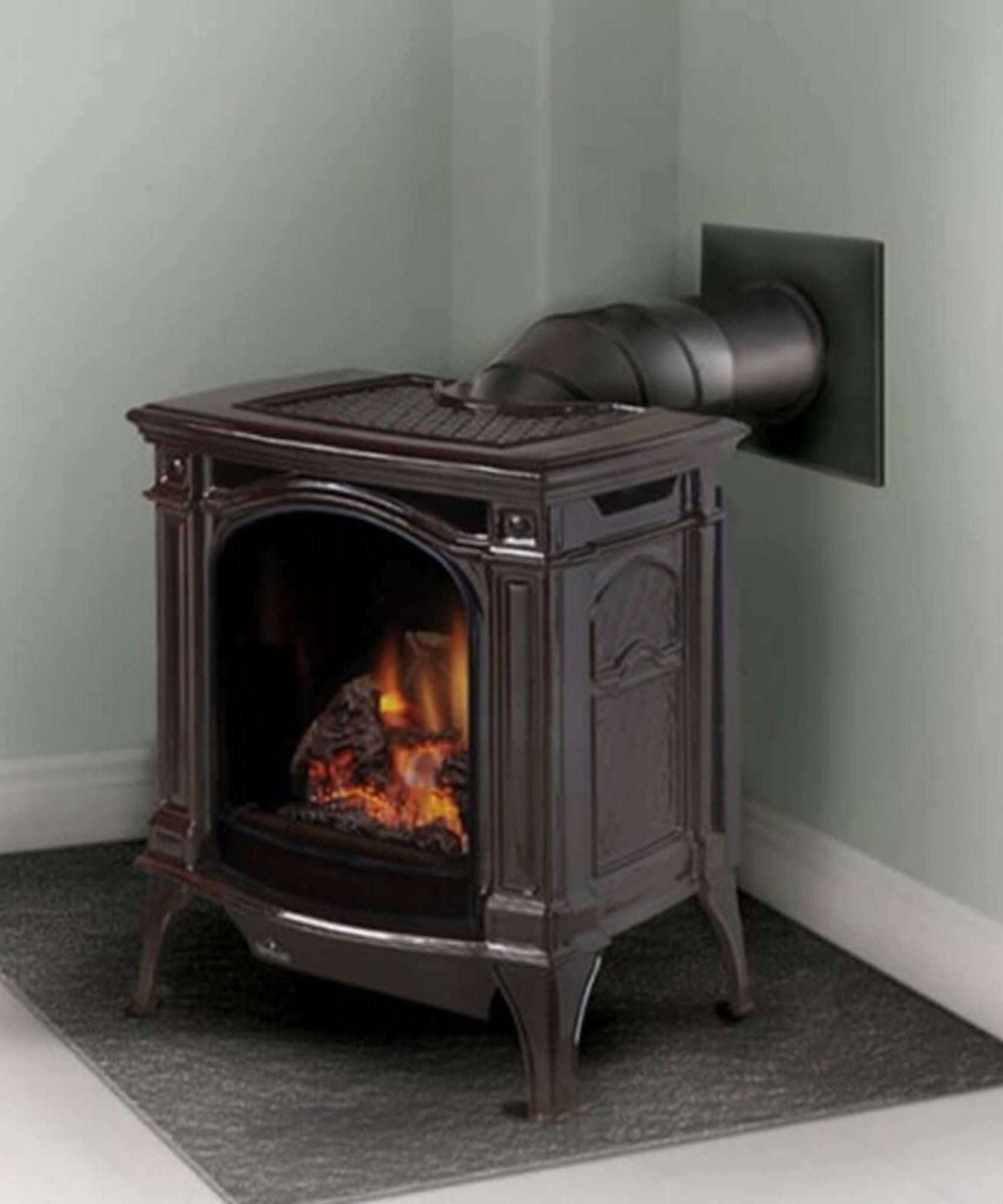 Napoleon Bayfield 25-Inch Direct Vent Electronic Ignition Natural Gas Cast Iron Stove [GDS25NA-1] (SAK95498)