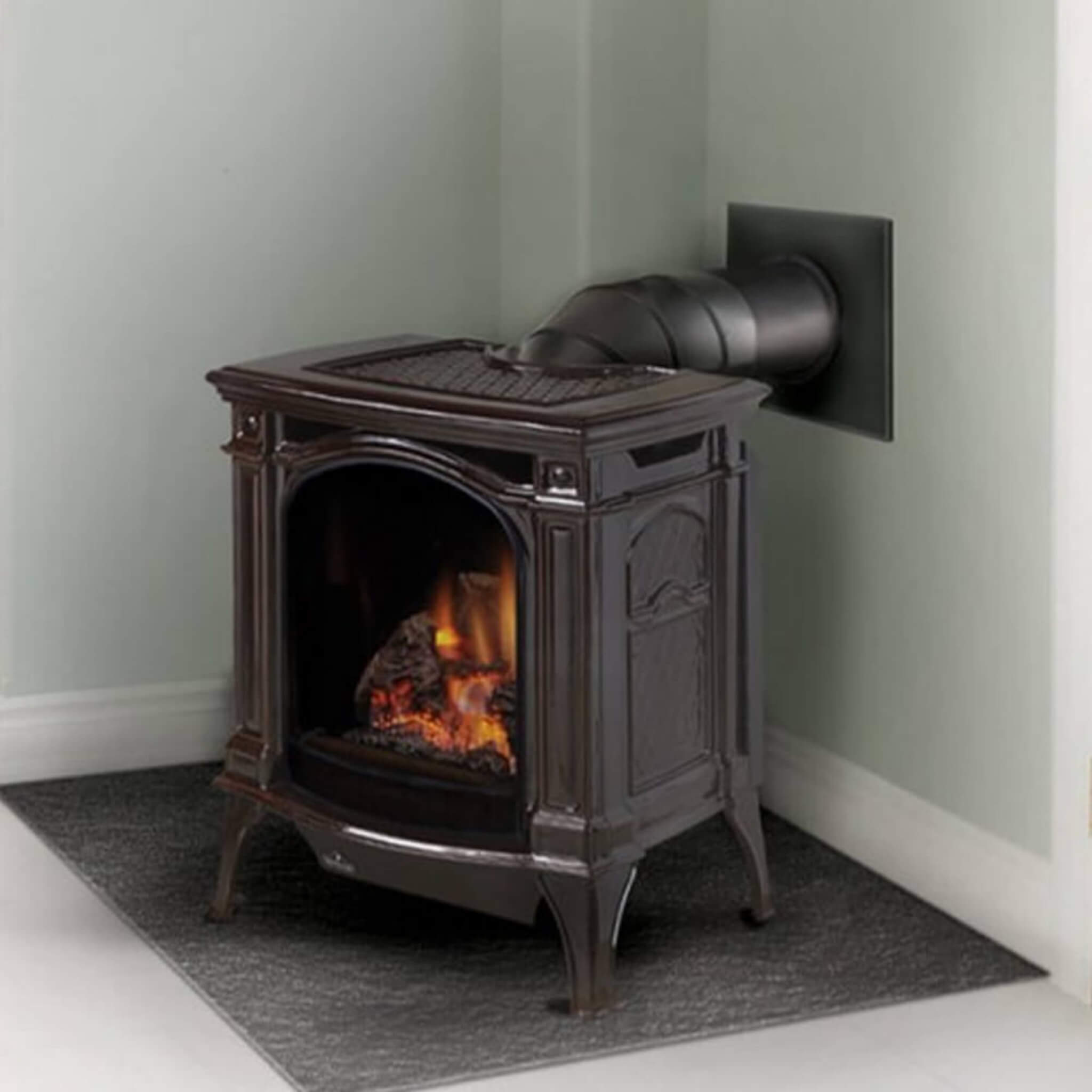 Napoleon Bayfield 25-Inch Direct Vent Electronic Ignition Natural Gas Cast Iron Stove [GDS25NA-1] (SAK95498)