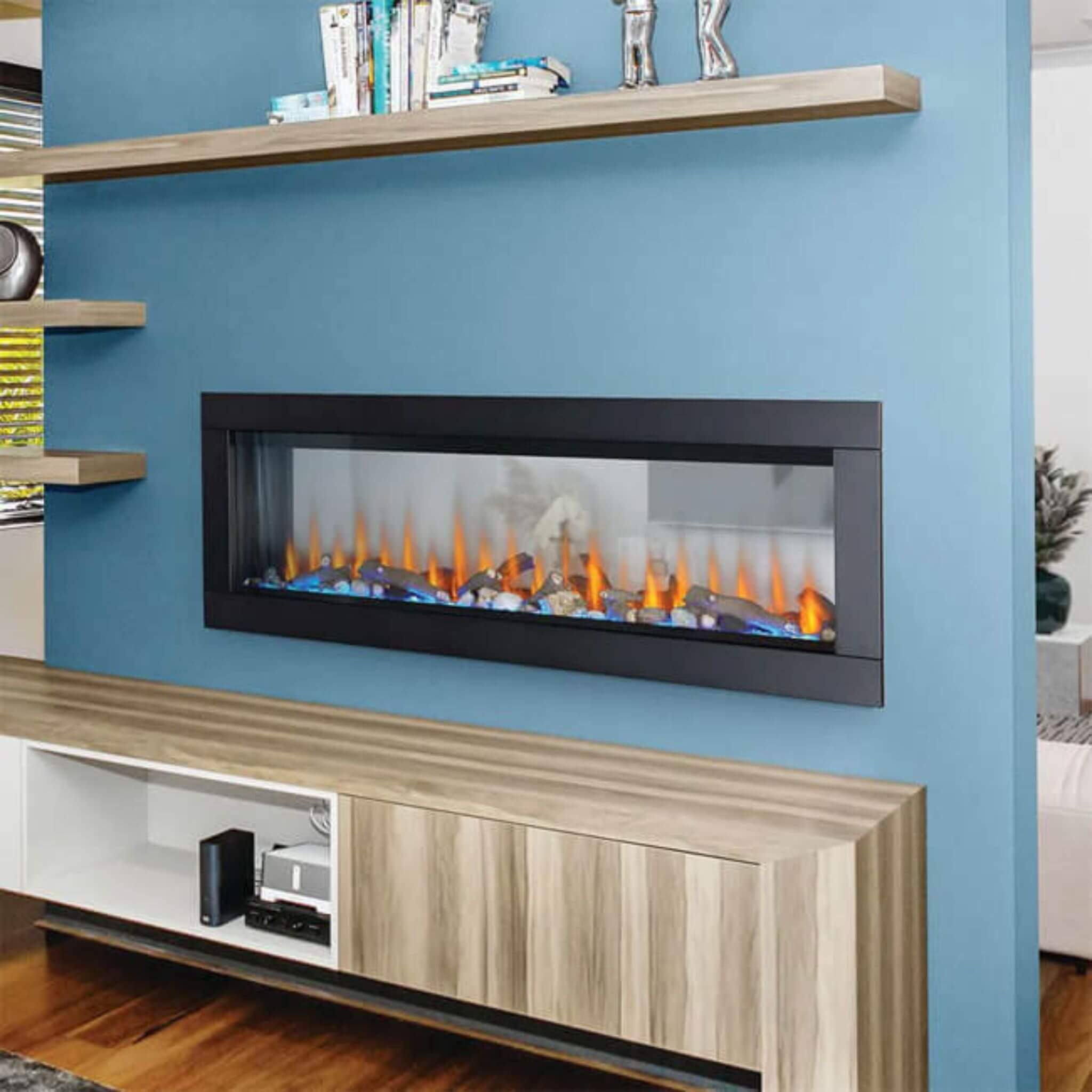 Napoleon Clearion Elite 60-Inch Fully Recessed See Thru Wall Mounted Electric Fireplace [NEFBD60HE] (SAK31716)