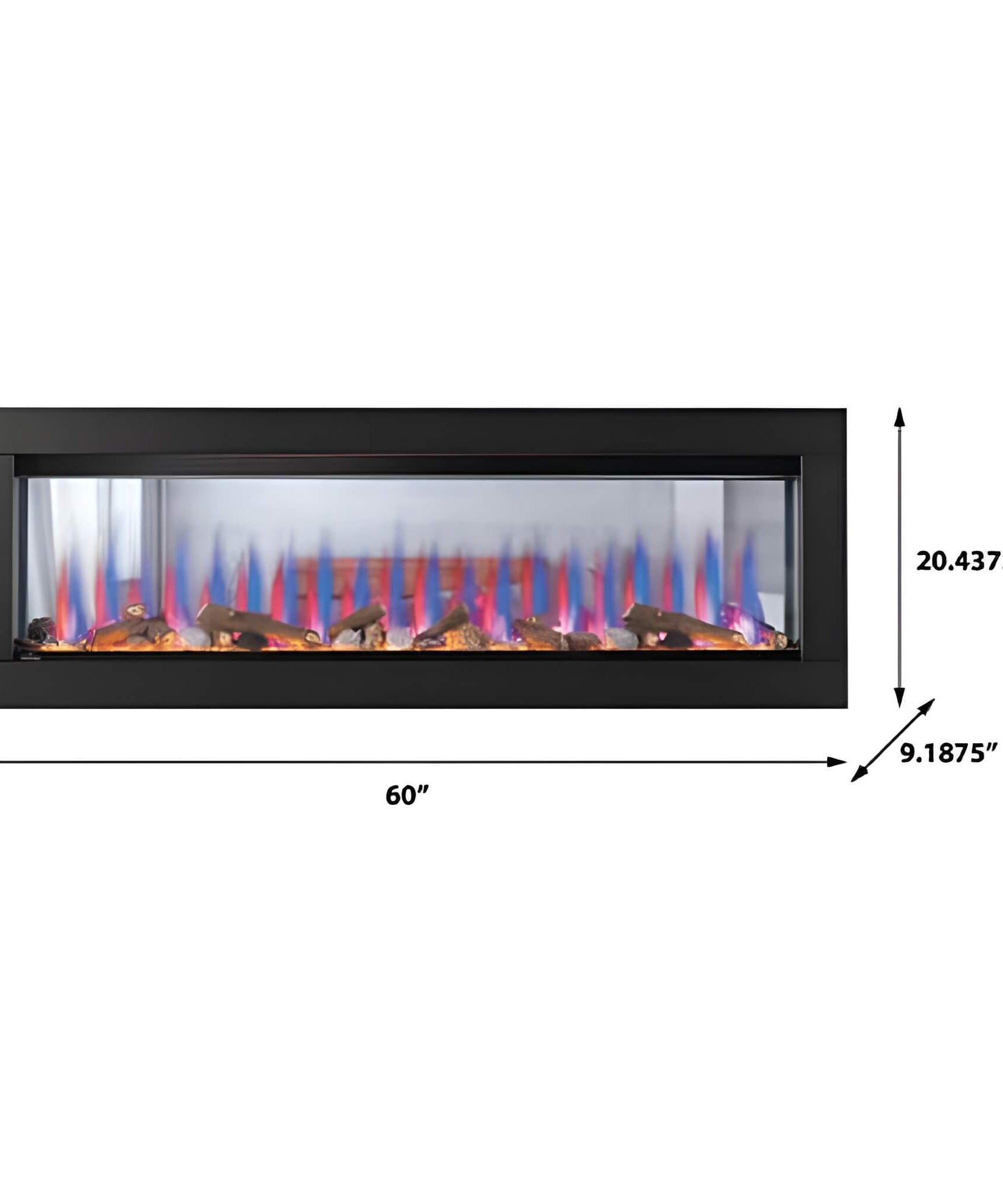 Napoleon Clearion Elite 60-Inch Fully Recessed See Thru Wall Mounted Electric Fireplace [NEFBD60HE] (SAK31716)