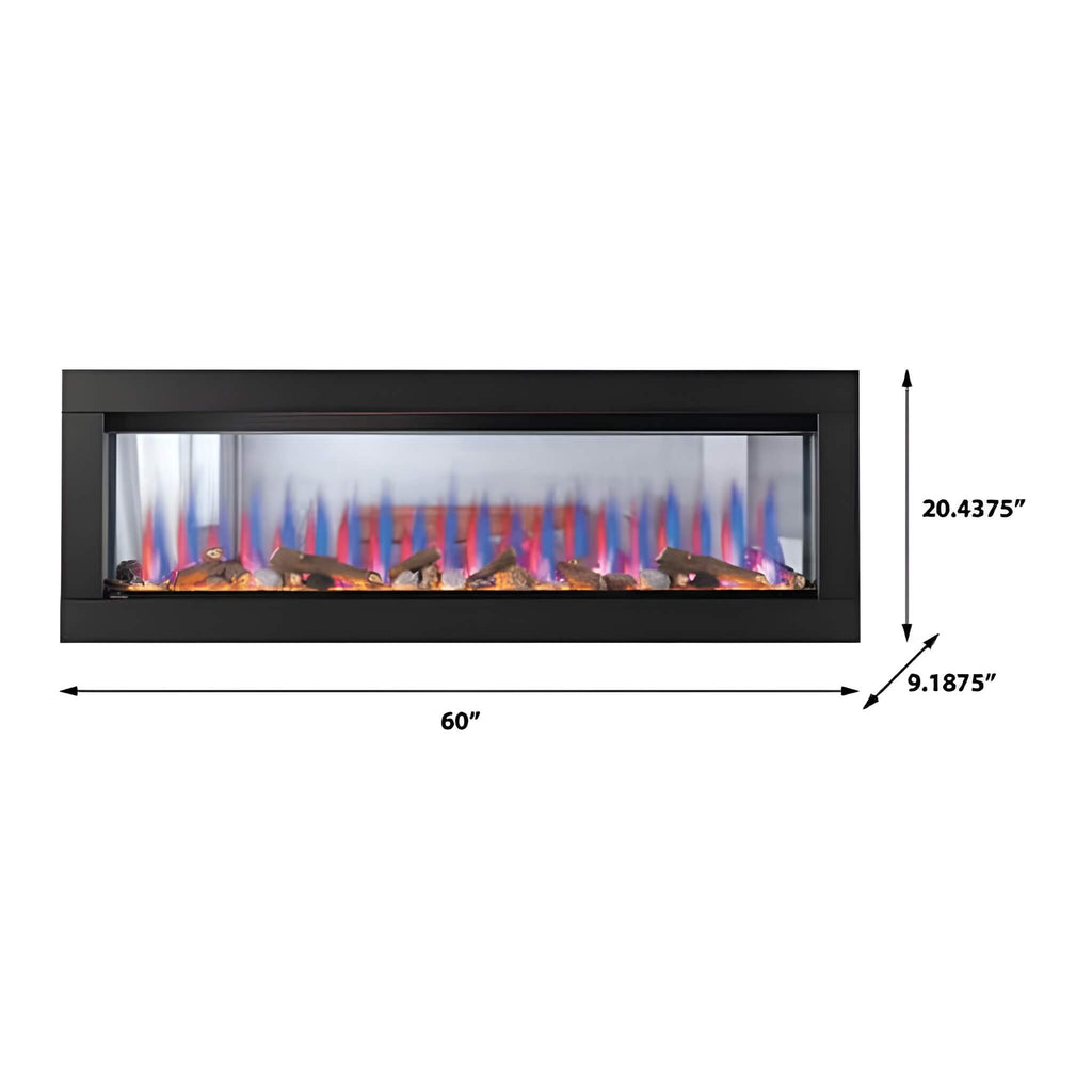 Napoleon Clearion Elite 60-Inch Fully Recessed See Thru Wall Mounted Electric Fireplace [NEFBD60HE] (SAK31716)