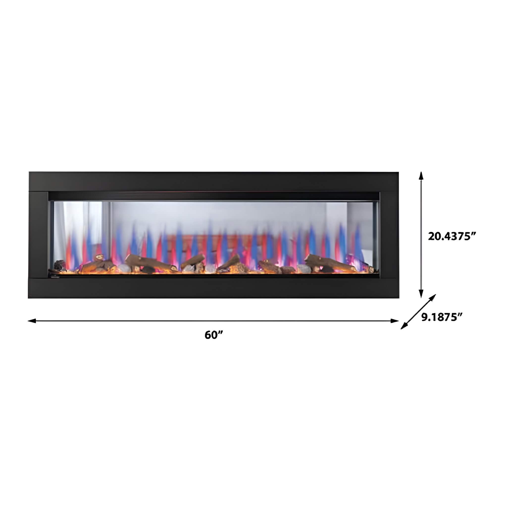 Napoleon Clearion Elite 60-Inch Fully Recessed See Thru Wall Mounted Electric Fireplace [NEFBD60HE] (SAK31716)