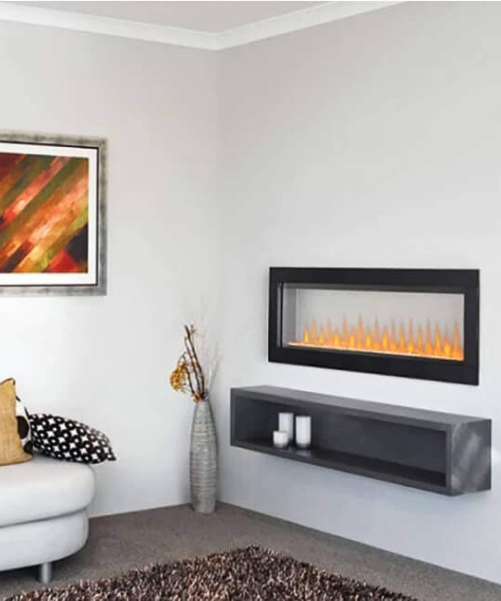 Napoleon Clearion Elite 60-Inch Fully Recessed See Thru Wall Mounted Electric Fireplace [NEFBD60HE] (SAK31716)