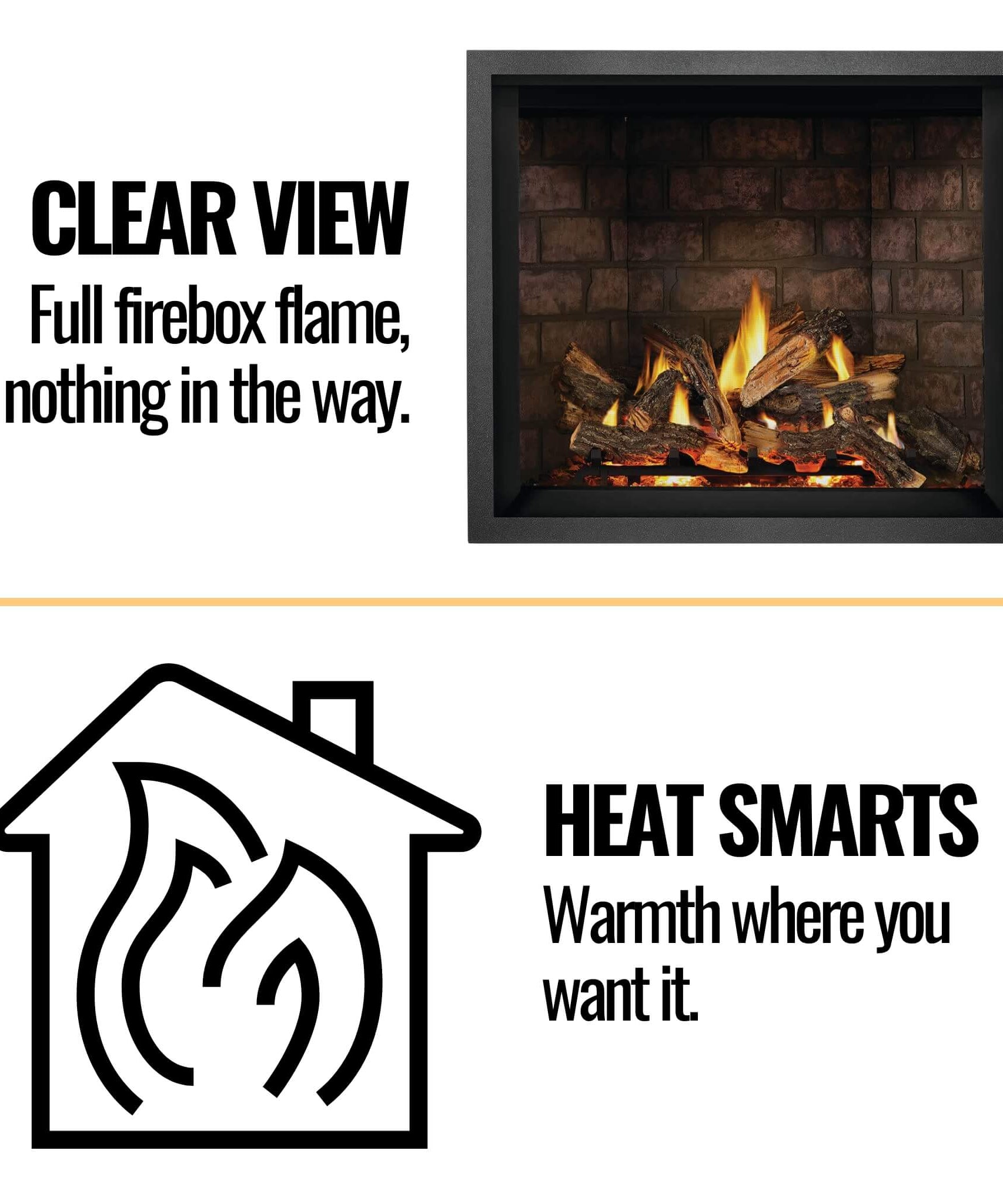 Napoleon Elevation X 42 44-Inch Direct Vent Electronic Ignition Propane Gas Fireplace [EX42N/PTEL] (SAK83652)