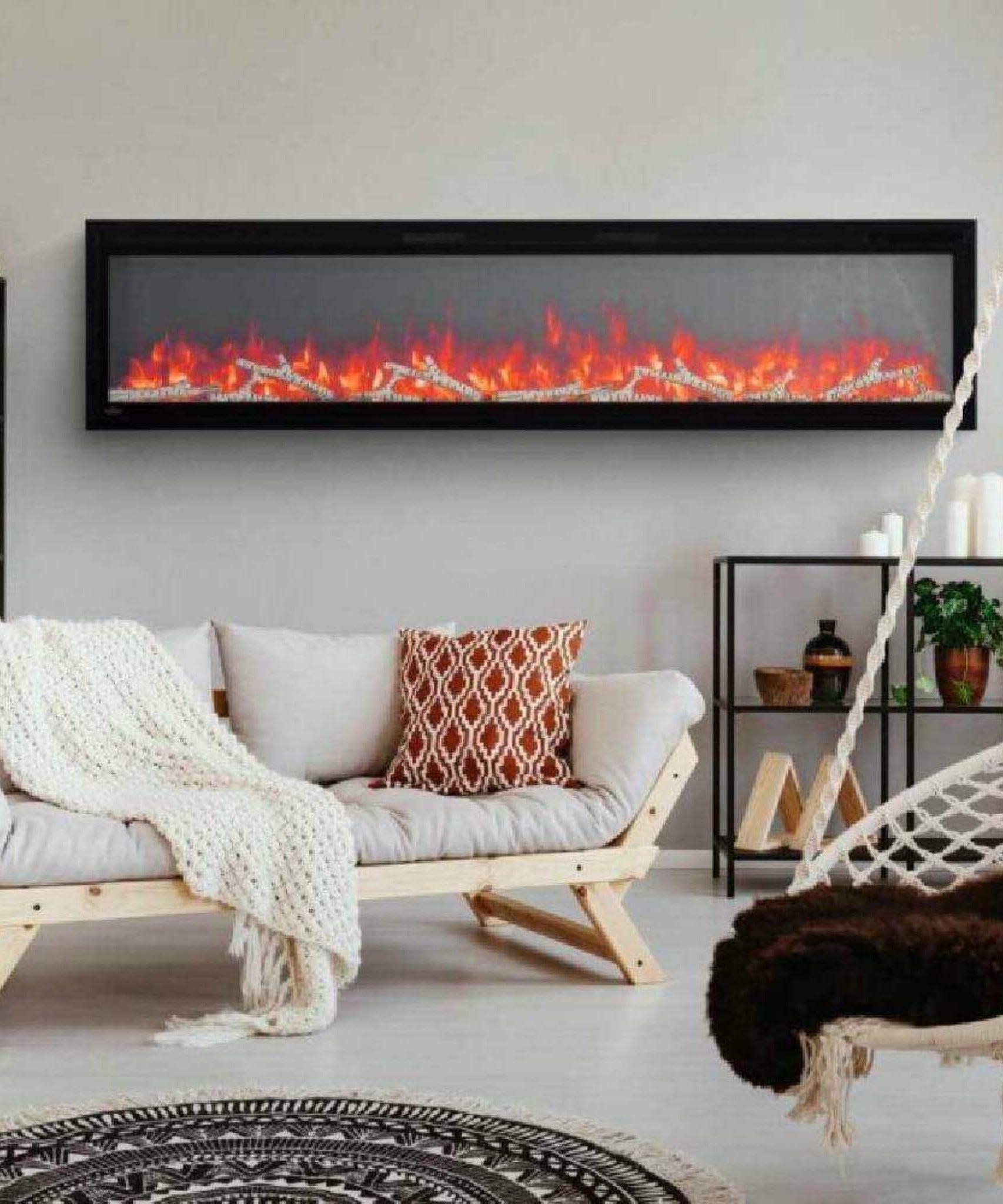 Napoleon Entice Wall-Hanging Electric Fireplace With Multi-Function Remote Control (SAK74519)