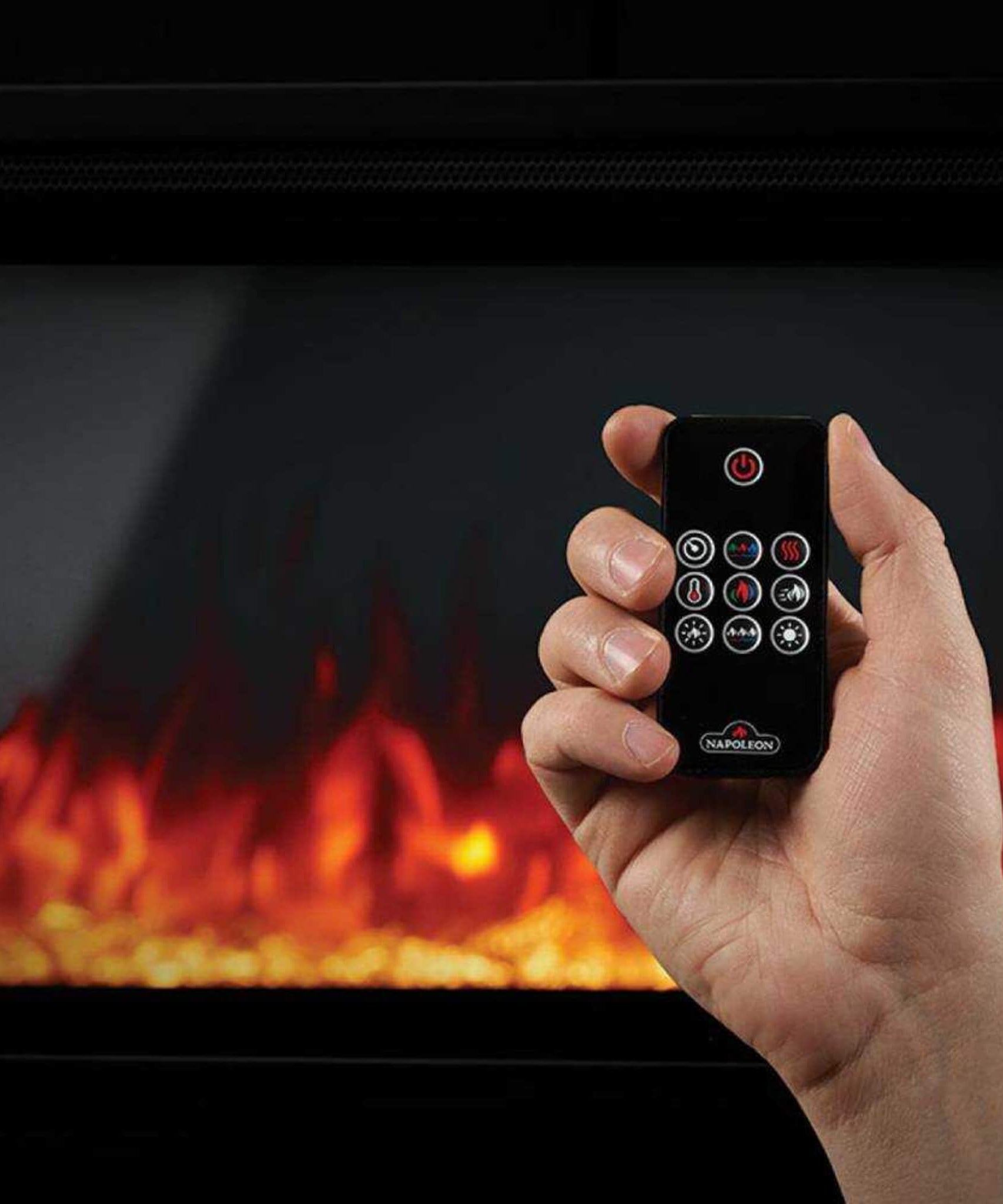 Napoleon Entice Wall-Hanging Electric Fireplace With Multi-Function Remote Control (SAK74519)
