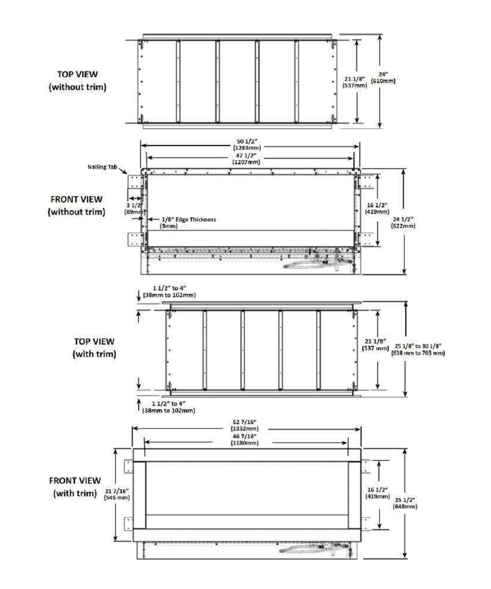 Napoleon Galaxy 48 50-Inch Outdoor Linear See-Thru Electronic Start Natural Gas Fireplace [GSS48STE] (SAK67432)
