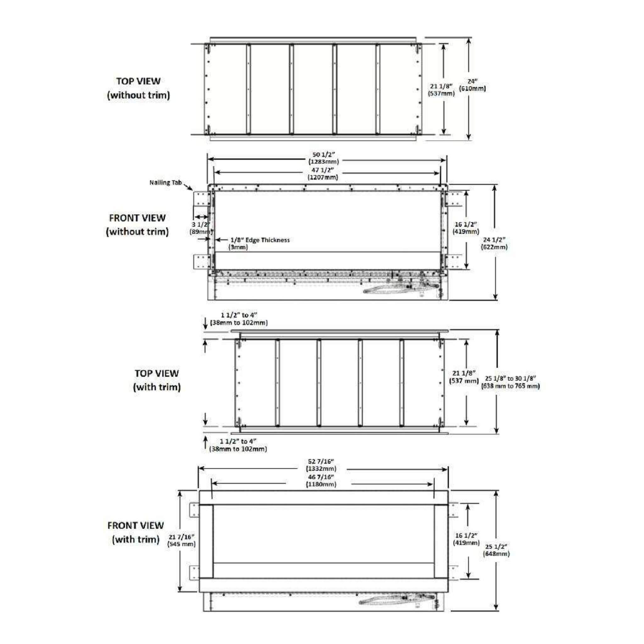 Napoleon Galaxy 48 50-Inch Outdoor Linear See-Thru Electronic Start Natural Gas Fireplace [GSS48STE] (SAK67432)