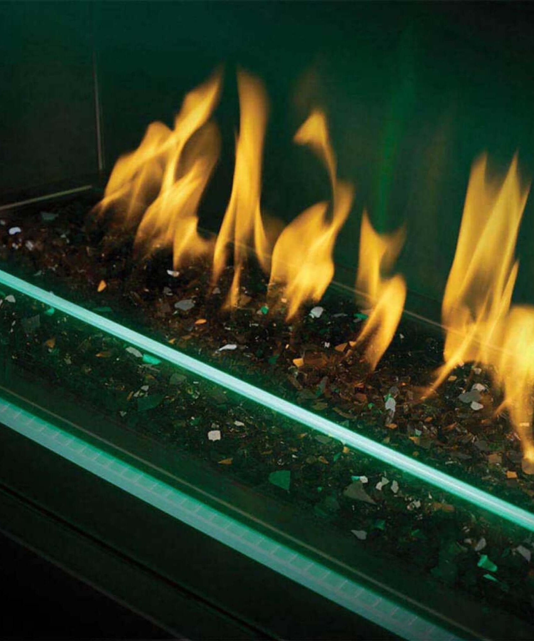 Napoleon Galaxy 48-Inch Outdoor Linear Single-Sided Electronic Start Natural Gas Fireplace [GSS48E] (SAK60567)