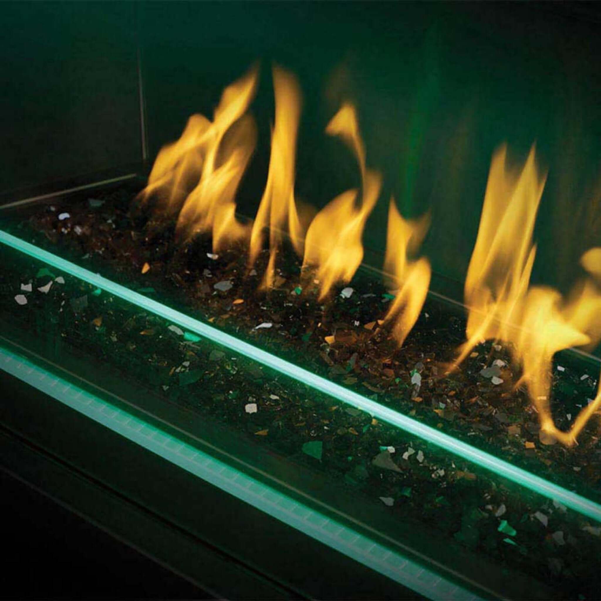 Napoleon Galaxy 48-Inch Outdoor Linear Single-Sided Electronic Start Natural Gas Fireplace [GSS48E] (SAK60567)