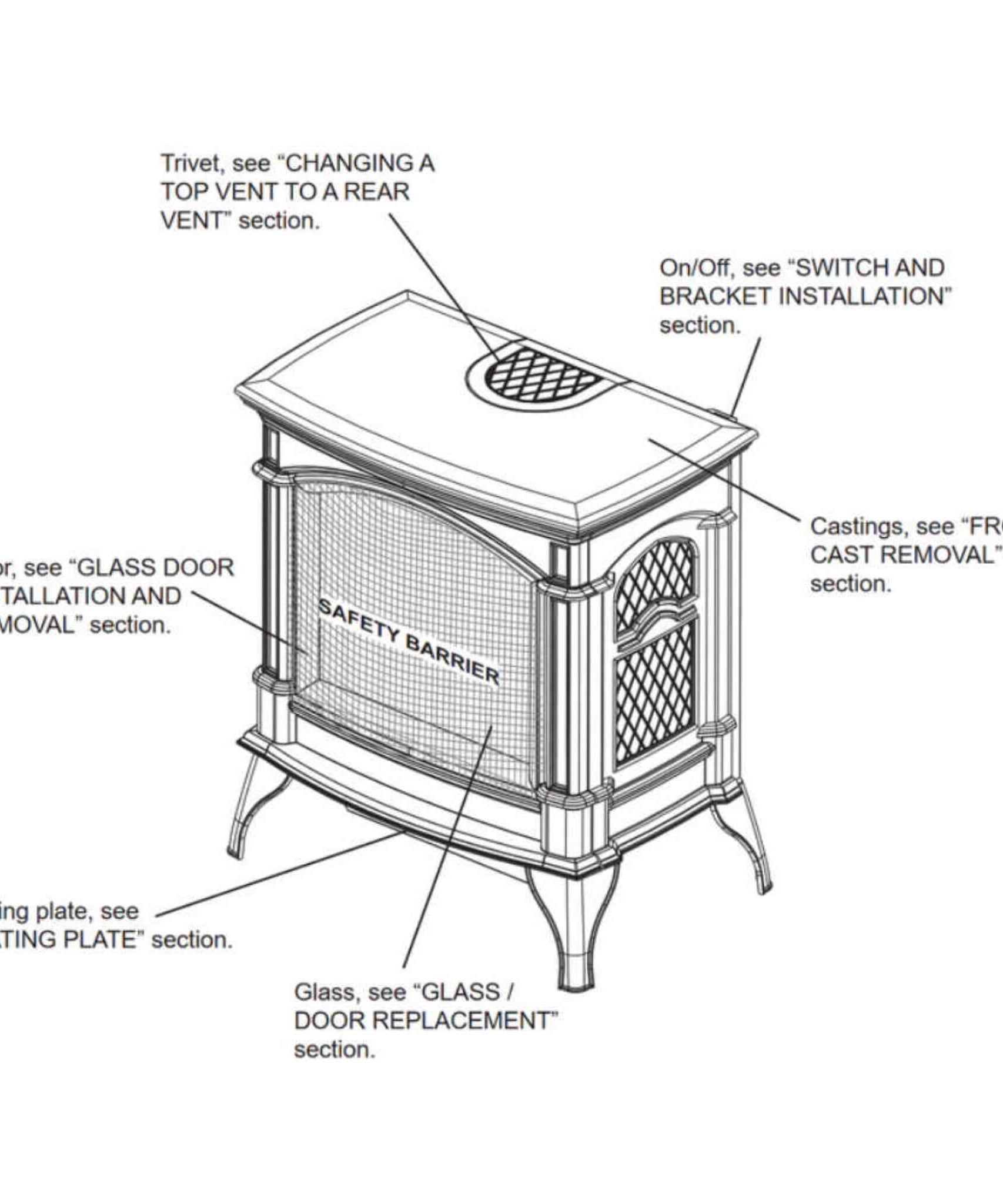 Napoleon Knightsbridge 60 Majolica Brown 27-Inch Natural Gas Stove With Flame And Heat Adjustment [GDS60-1NNSB] (SAK14738)