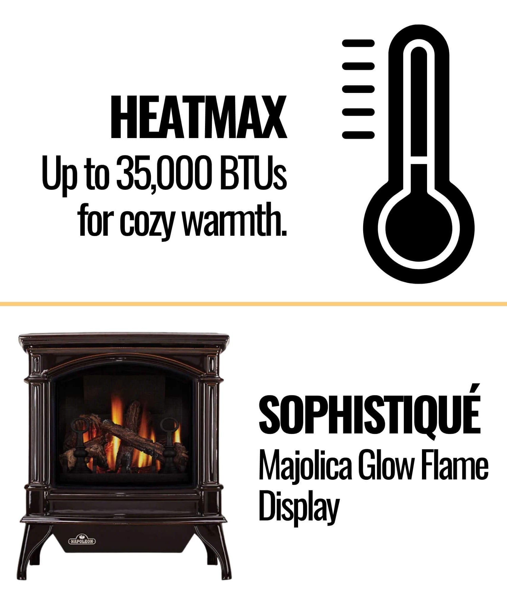 Napoleon Knightsbridge 60 Majolica Brown 27-Inch Natural Gas Stove With Flame And Heat Adjustment [GDS60-1NNSB] (SAK14738)