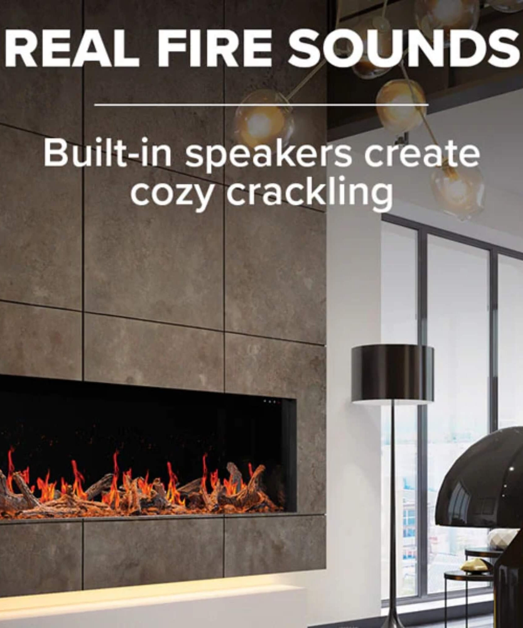 Napoleon Luminex 65-Inch LCD Built-In Electric Fireplace With Remote Control [NEFL65LCD-3SV] (SAK83665)