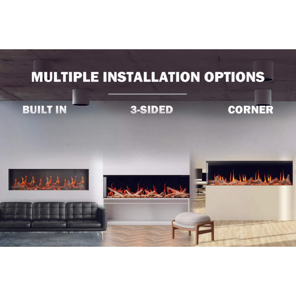 Napoleon Luminex 65-Inch LCD Built-In Electric Fireplace With Remote Control [NEFL65LCD-3SV] (SAK83665)
