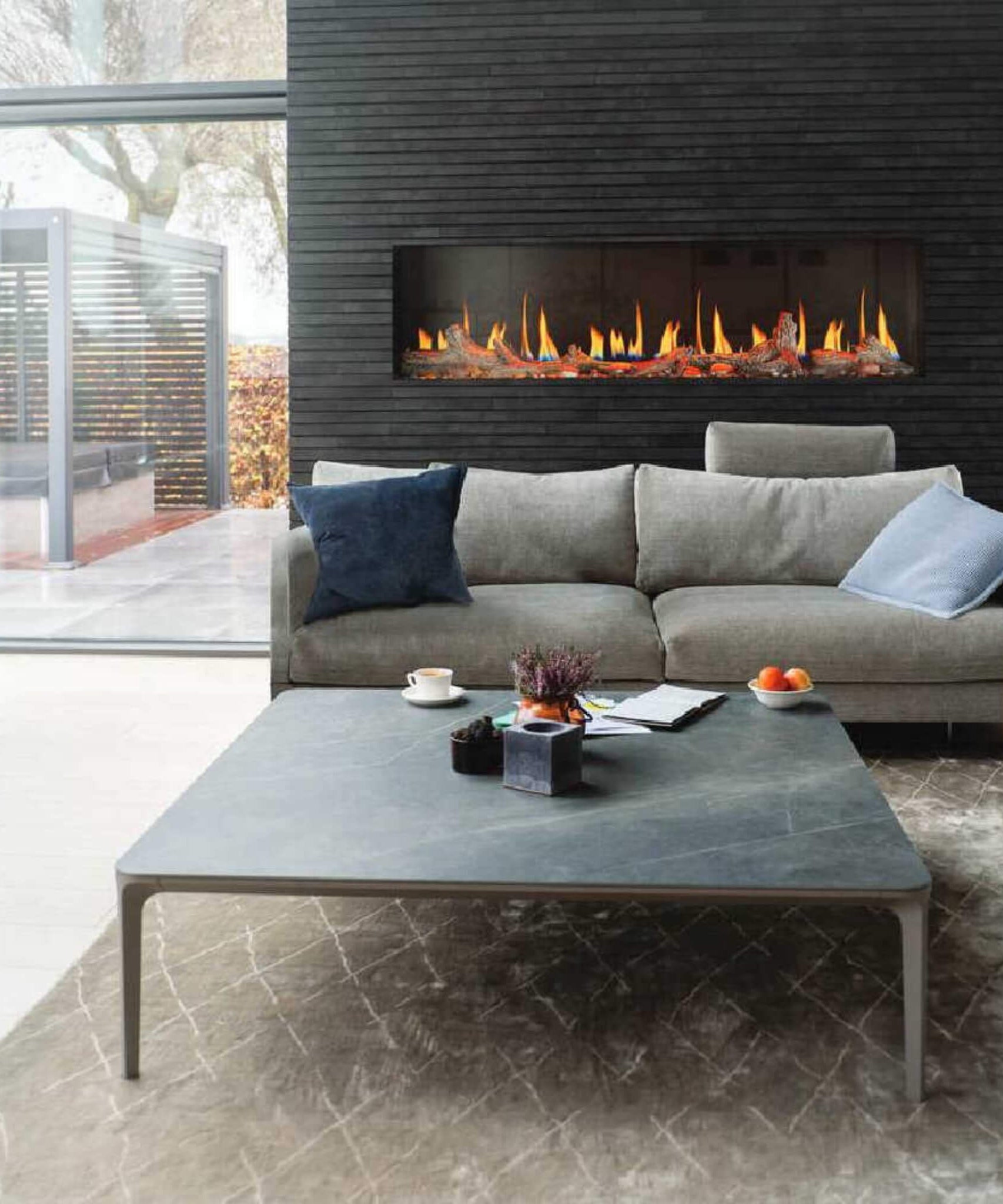 Napoleon Luminex 65-Inch LCD Built-In Electric Fireplace With Remote Control [NEFL65LCD-3SV] (SAK83665)