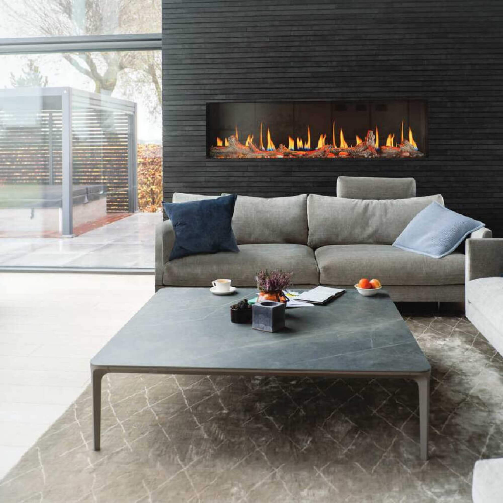 Napoleon Luminex 65-Inch LCD Built-In Electric Fireplace With Remote Control [NEFL65LCD-3SV] (SAK83665)
