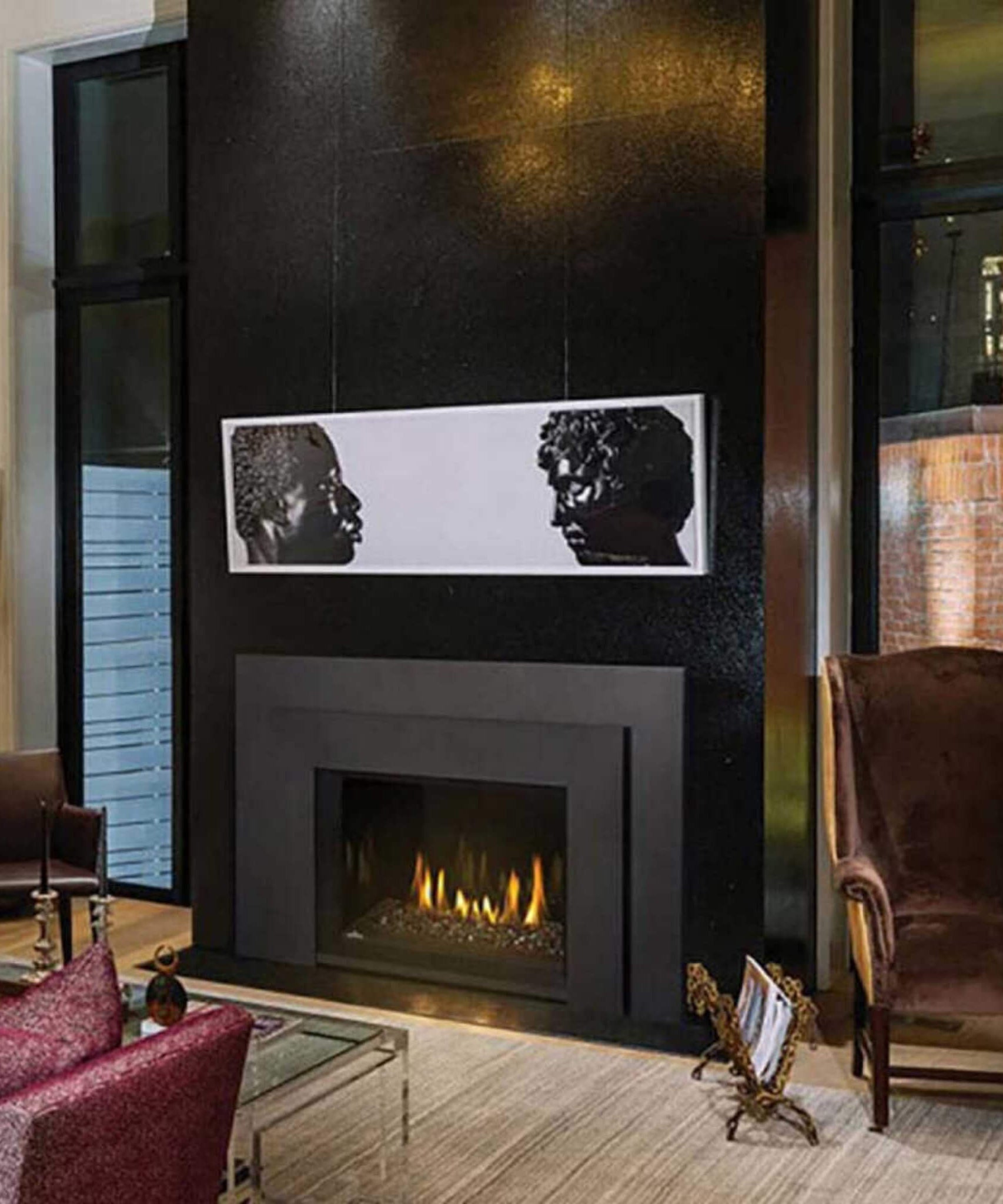 Napoleon Oakville 3 Glass Direct Vent Electronic Ignition Natural Gas Fireplace Insert, 28" [GDIG3N] (SAK29675)