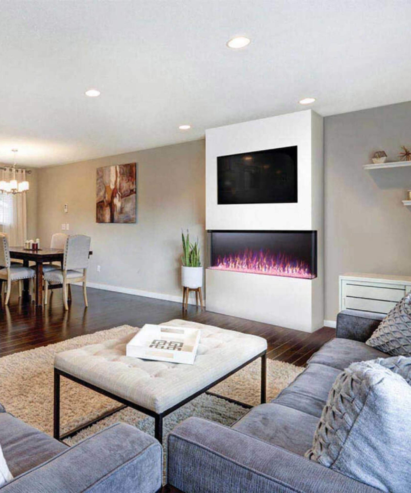 Napoleon Trivista 3 Sided Built-In Electric Linear Fireplace [NEFB50H/60H-3SV] (SAK32567)