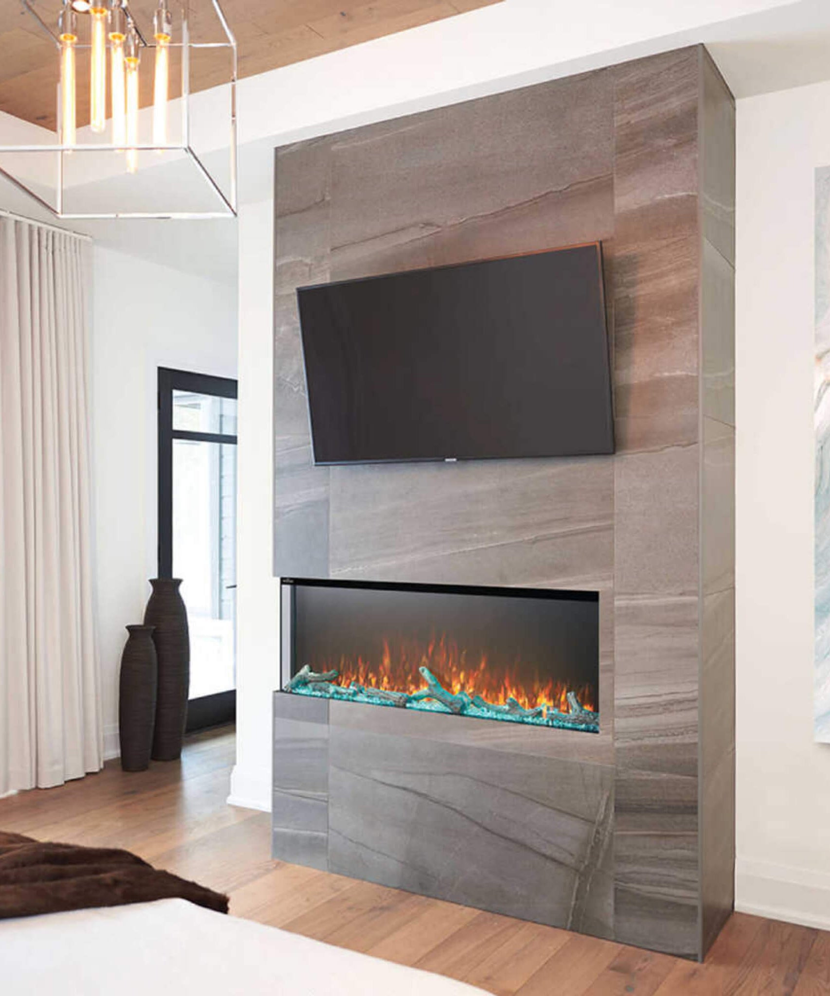 Napoleon Trivista 3 Sided Built-In Electric Linear Fireplace [NEFB50H/60H-3SV] (SAK32567)