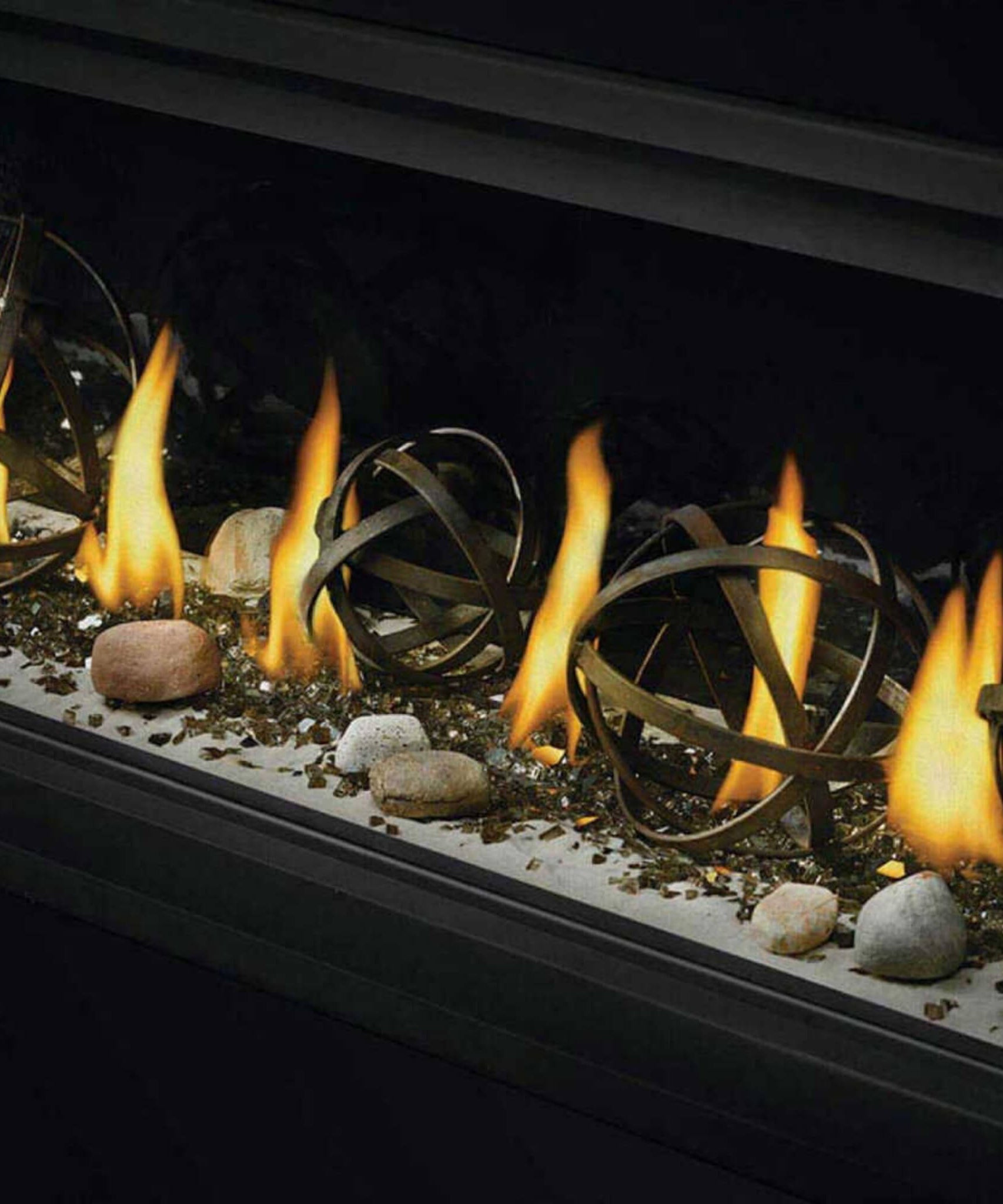 Napoleon Vector 38 53-Inch Single-Sided Direct Vent Electronic Natural Gas Fireplace With eFire App [LV38N-1] (SAK14749)