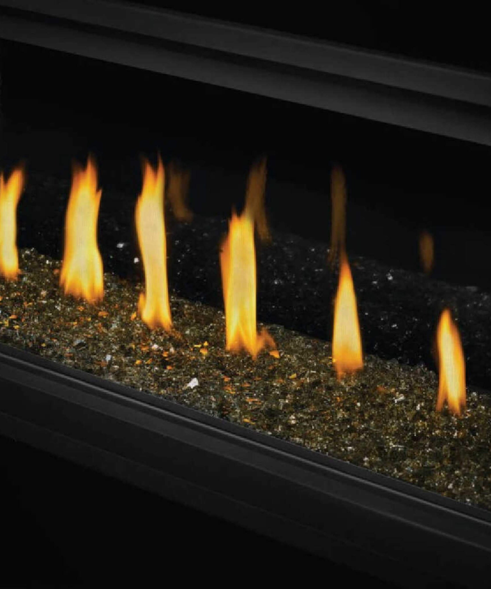 Napoleon Vector 50 Single-Sided 65-Inch Direct Vent Electronic Natural Gas Fireplace With Night Light System [LV50N-2] (SAK29481)