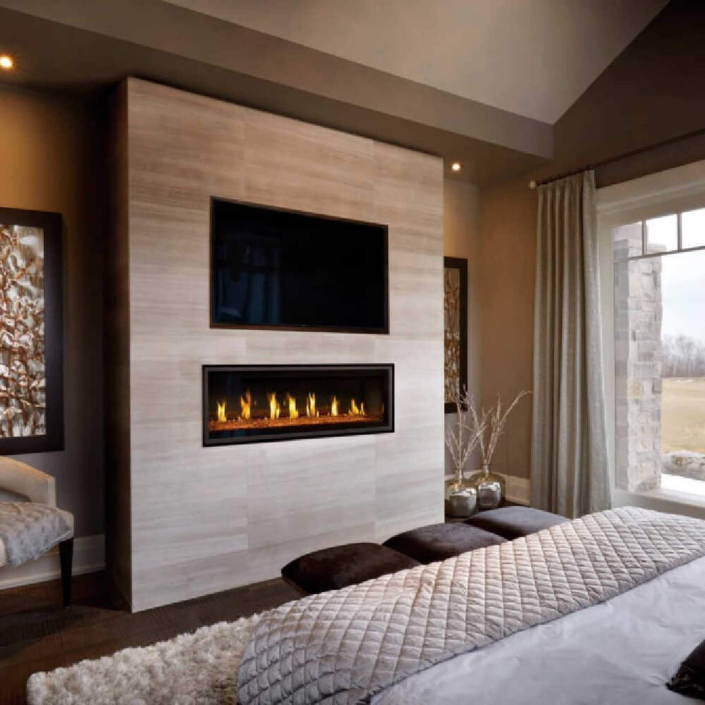 Napoleon Vector 50 Single-Sided 65-Inch Direct Vent Electronic Natural Gas Fireplace With Night Light System [LV50N-2] (SAK29481)