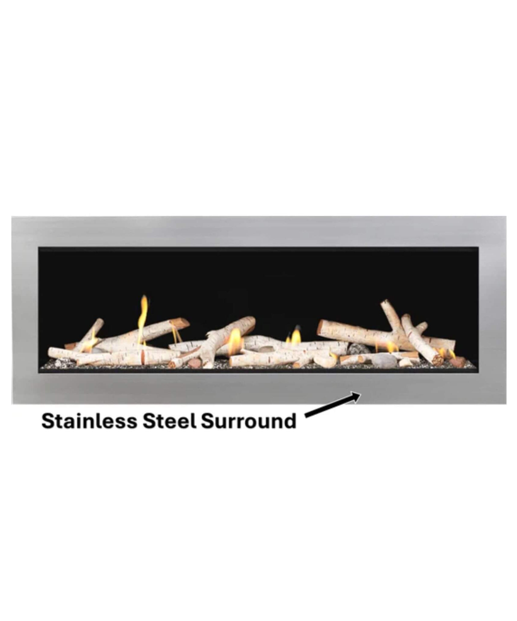 Napoleon Vector 50 Single-Sided 65-Inch Direct Vent Electronic Natural Gas Fireplace With Night Light System [LV50N-2] (SAK29481)