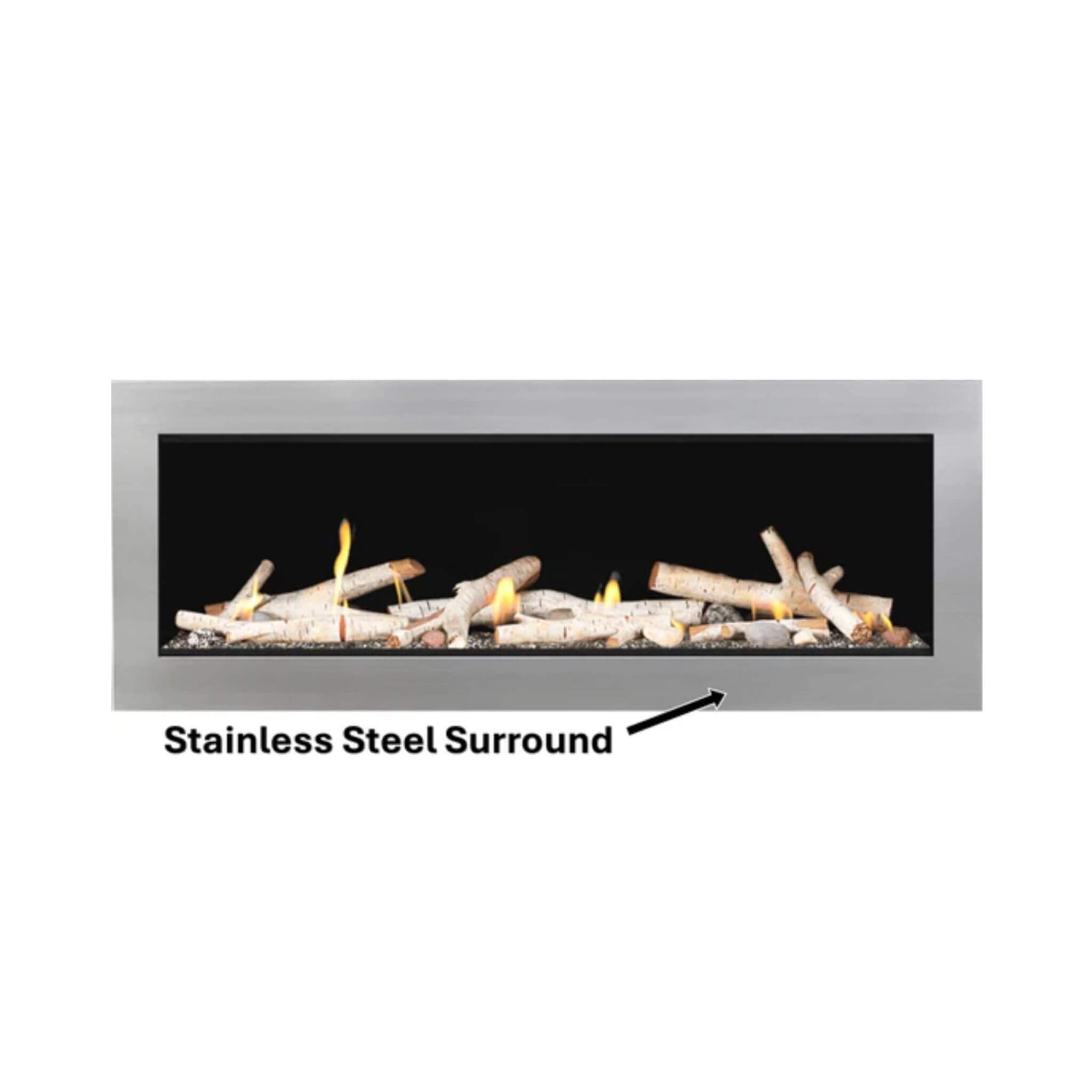 Napoleon Vector 50 Single-Sided 65-Inch Direct Vent Electronic Natural Gas Fireplace With Night Light System [LV50N-2] (SAK29481)
