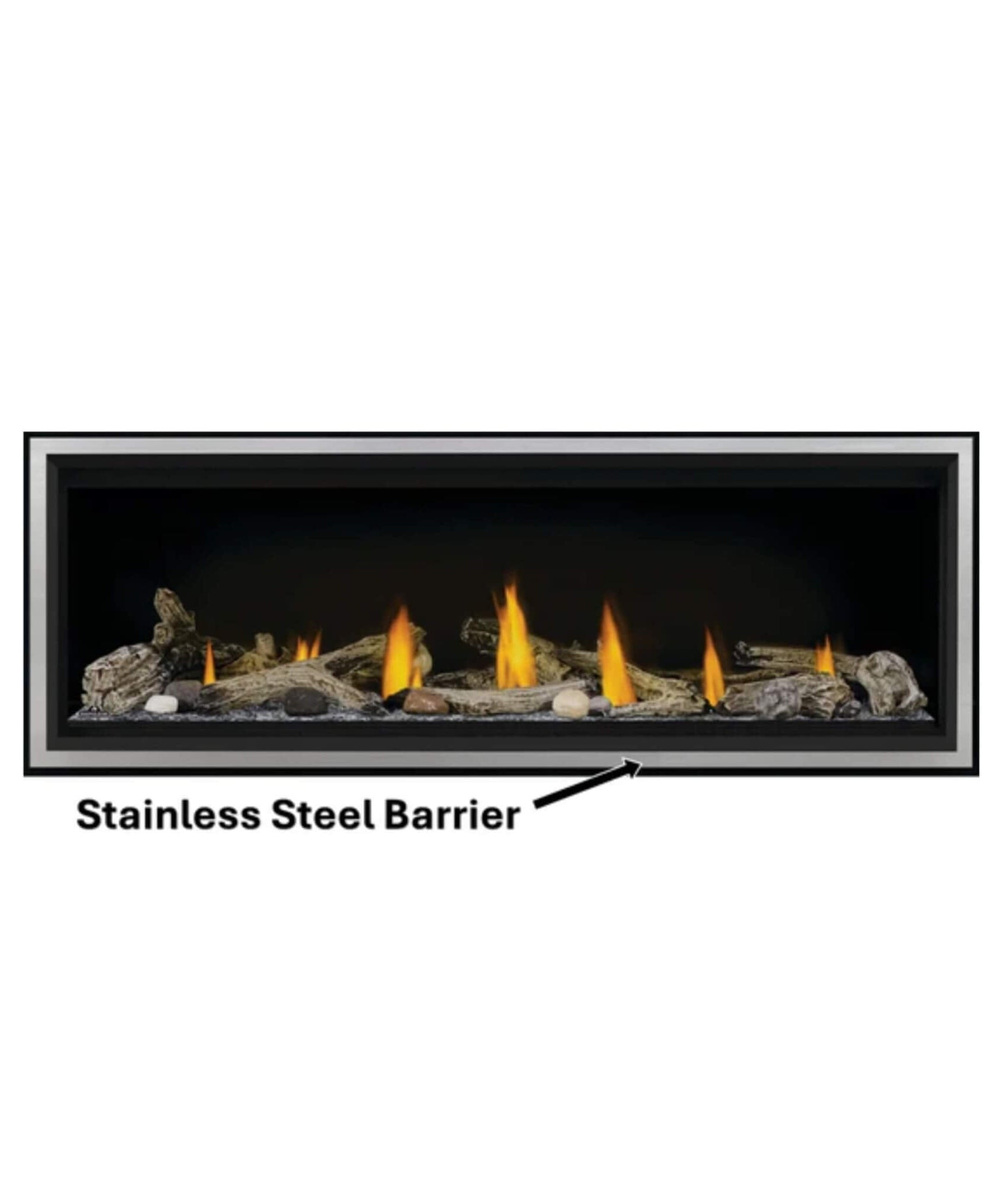 Napoleon Vector 50 Single-Sided 65-Inch Direct Vent Electronic Natural Gas Fireplace With Night Light System [LV50N-2] (SAK29481)