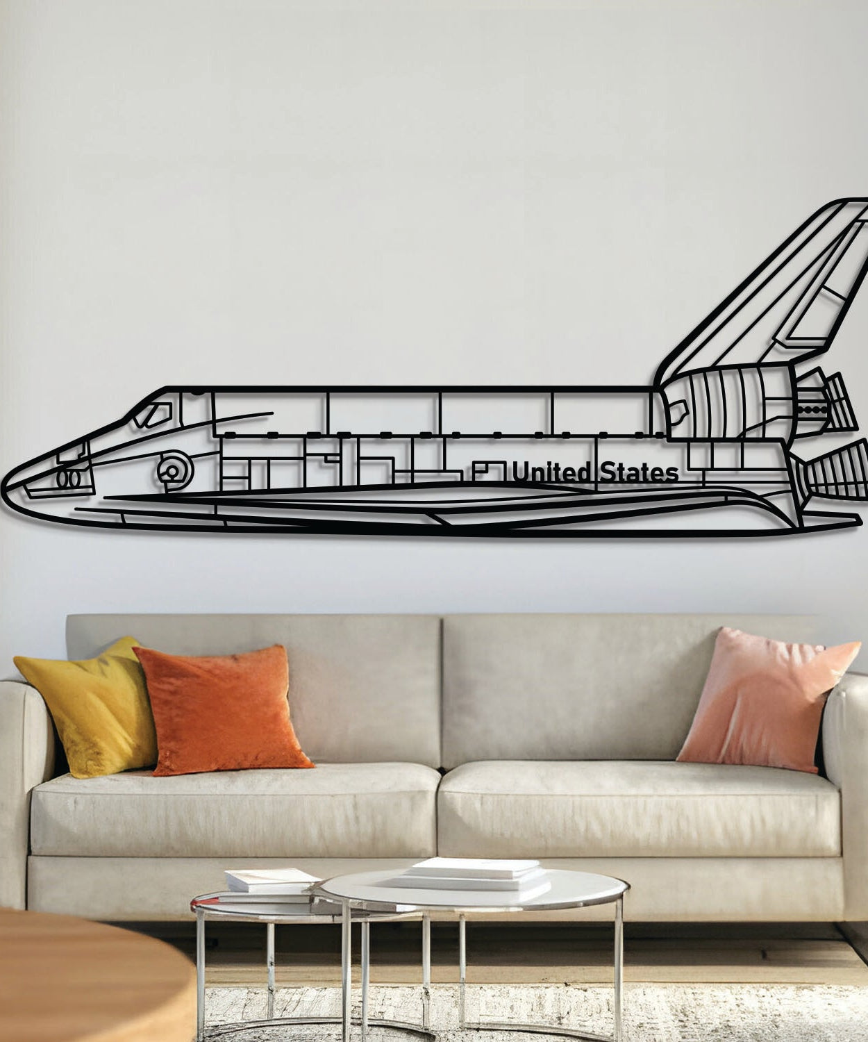 Space Shuttle Metallflugzeug Wandkunst - NCP0127