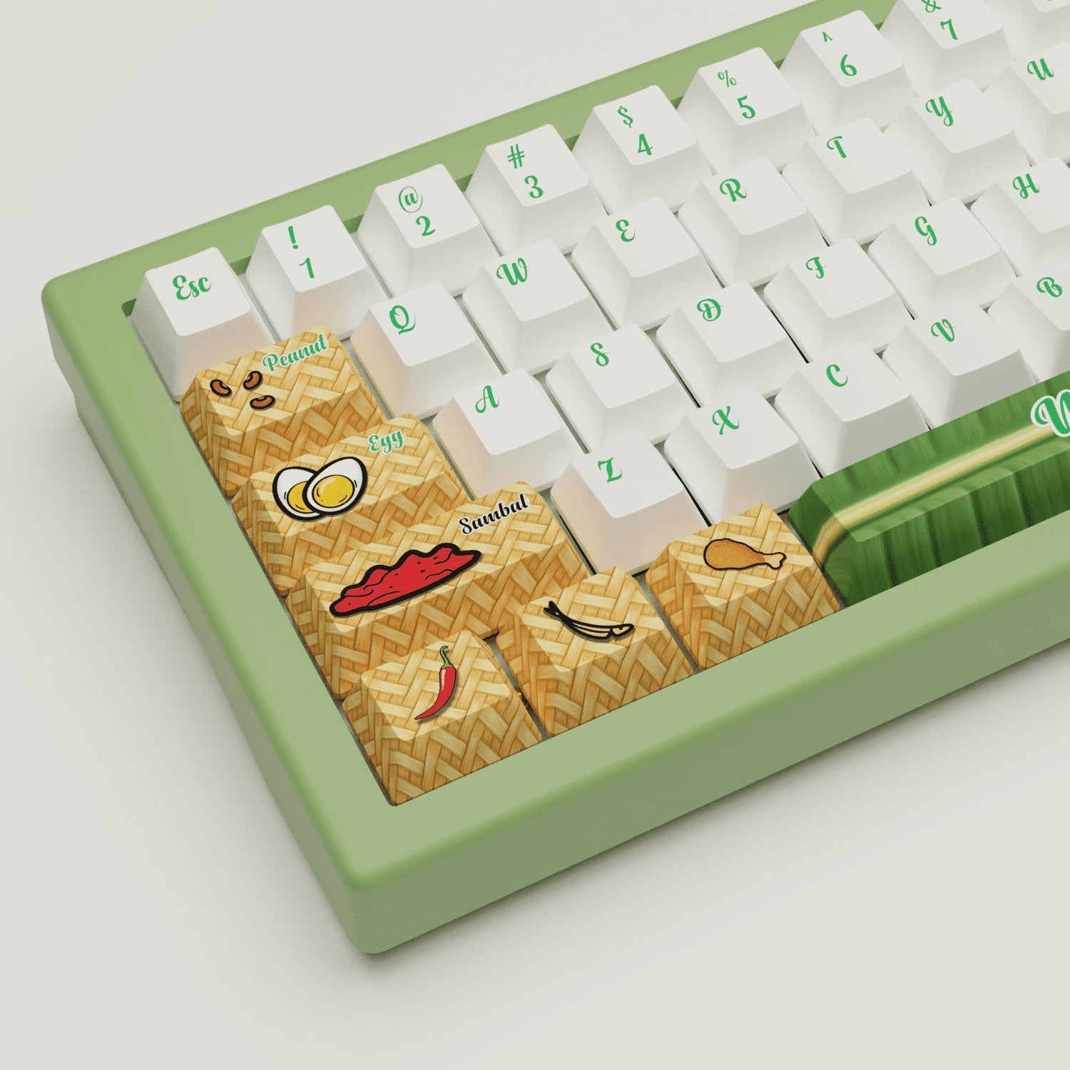 Nasi Lemak Design Keycaps and Mechanical Keyboard