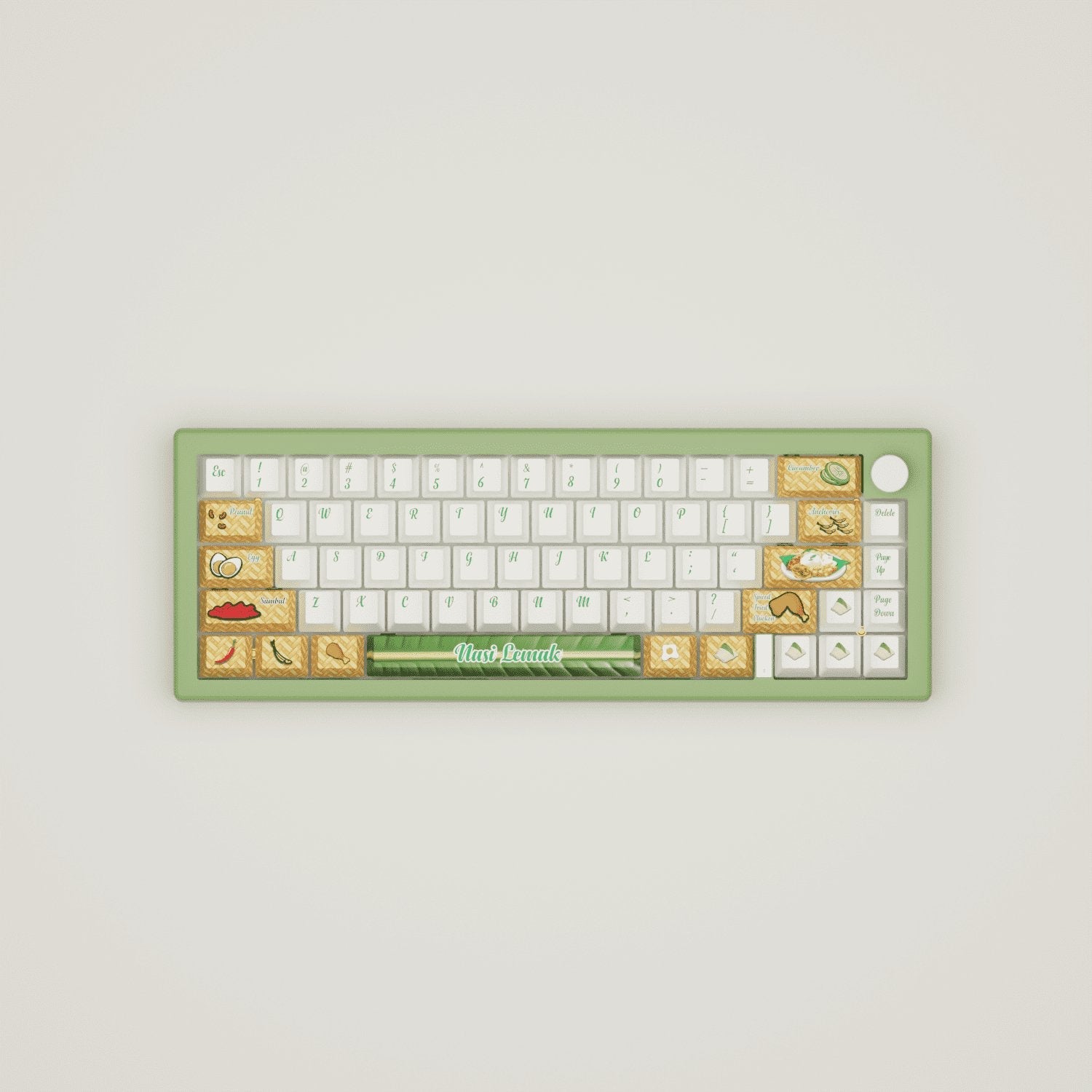 Nasi Lemak Design Keycaps and Mechanical Keyboard