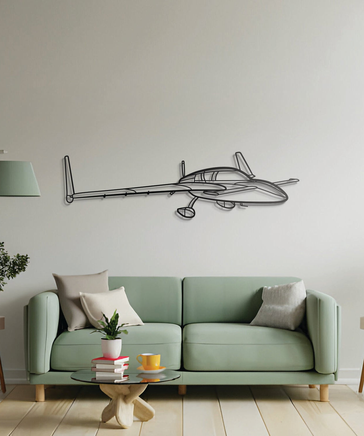 Cozy MK IV Winkel Metall Flugzeug Wandkunst - NCP0270