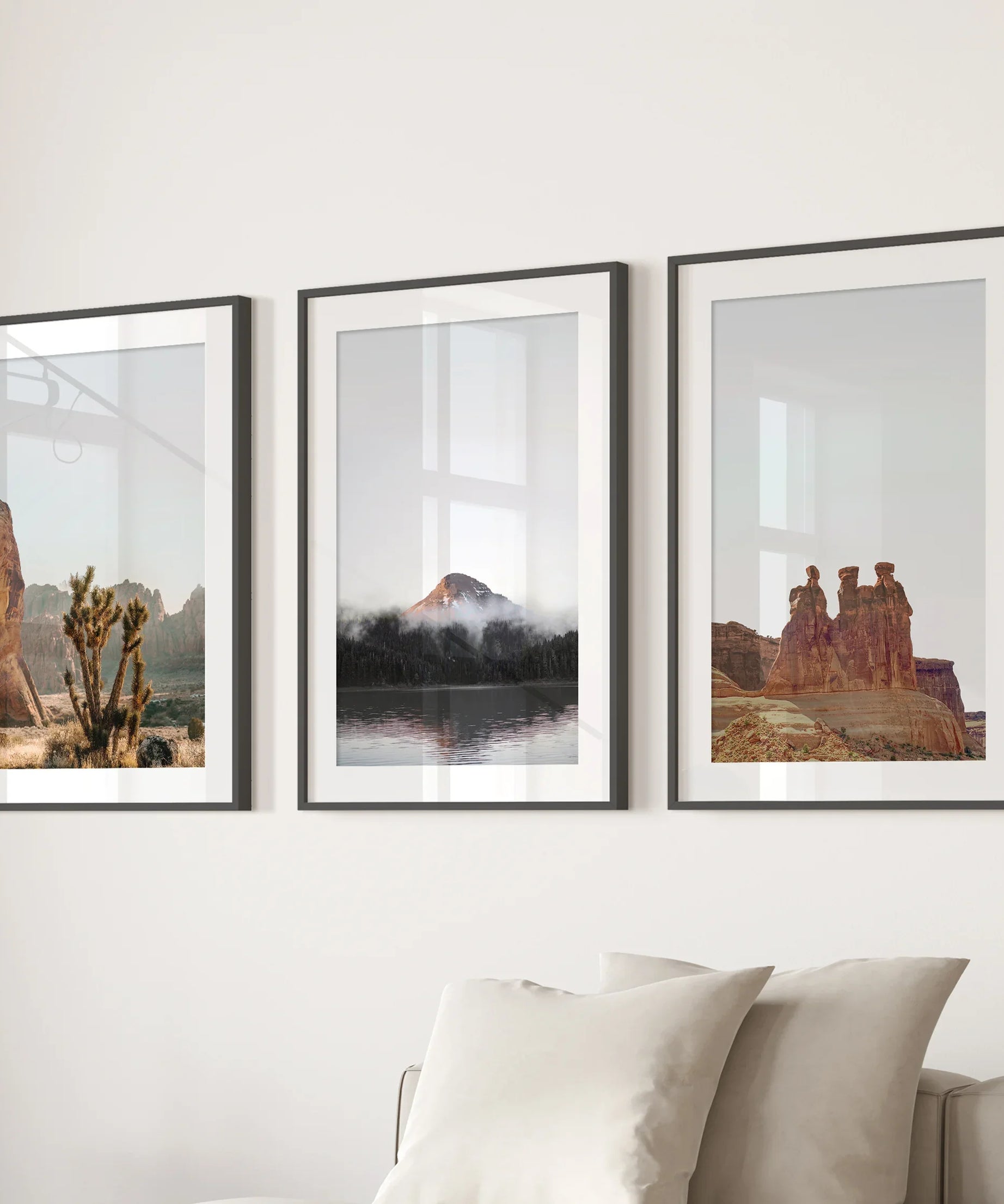 Southwest Desert Set of 3 Prints. Canyon Landscape, Red Rock