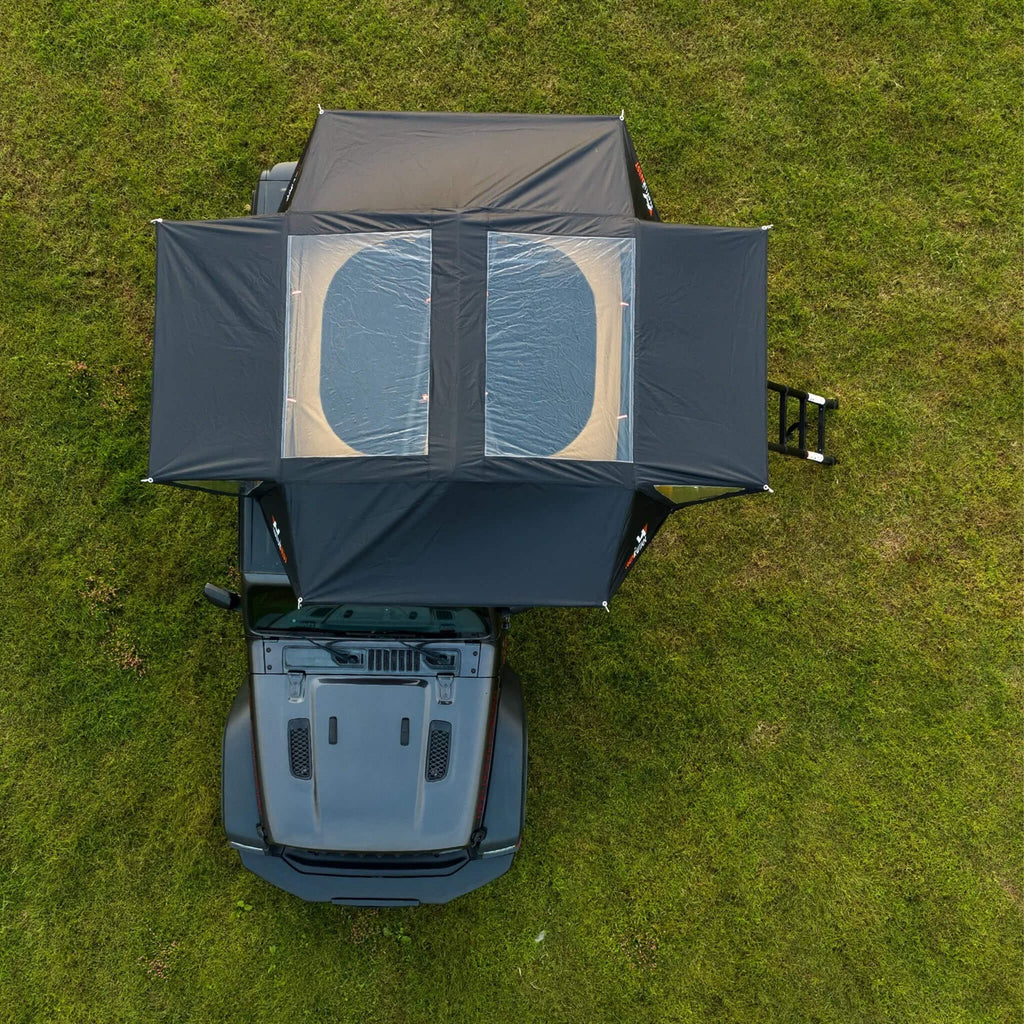 Naturnest Andromeda Khaki Soft-Shell Rooftop Tent With Large Panoramic Skylight & YKK Doors (SAK72384)
