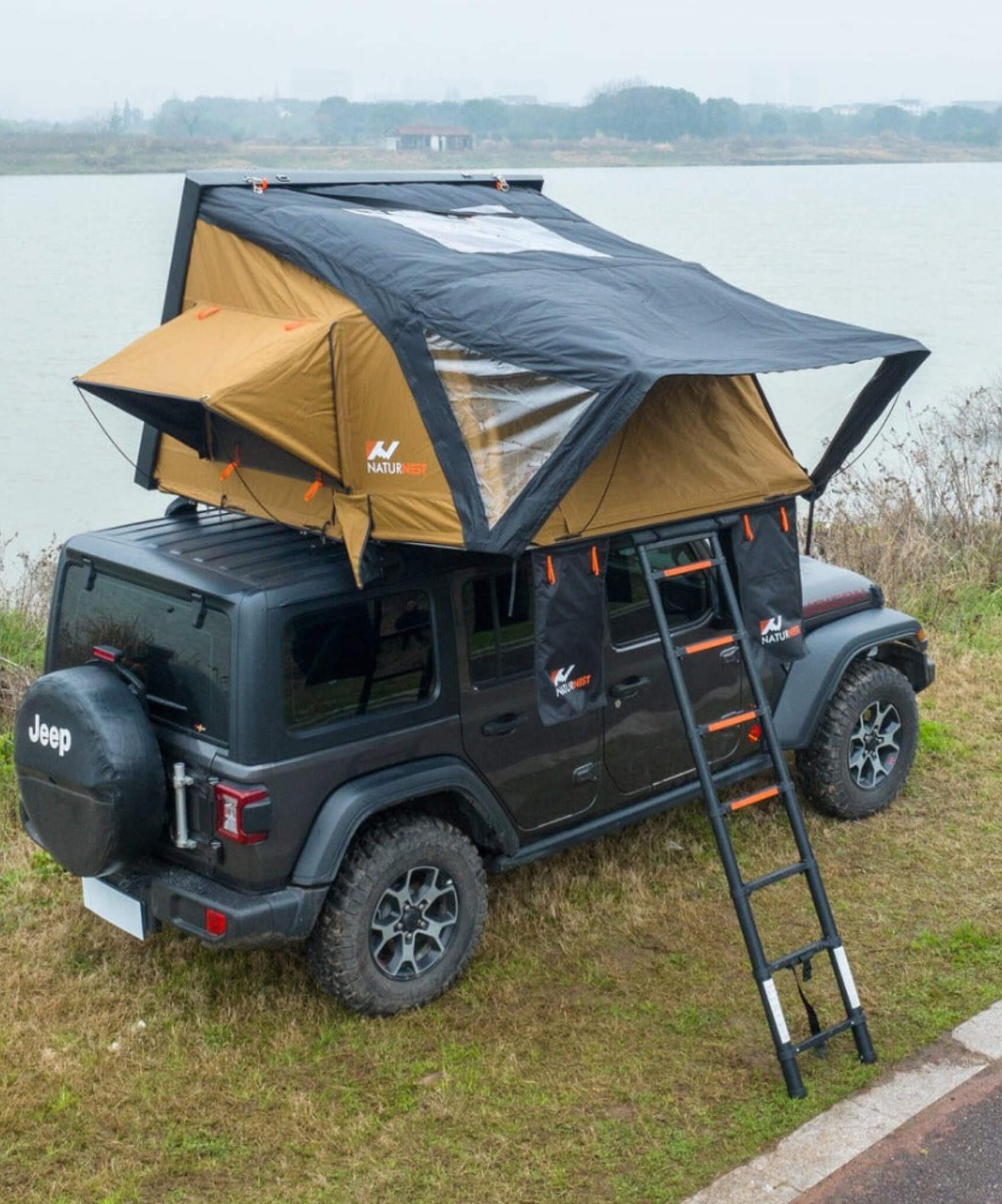 Naturnest Sirius 2 Premium 2XL 3-Person Clamshell Rooftop Tent (SAK91382)