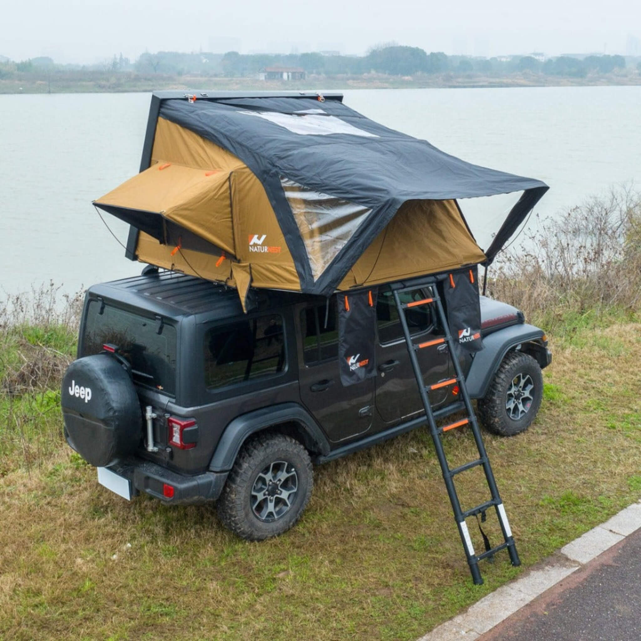 Naturnest Sirius 2 Premium 2XL 3-Person Clamshell Rooftop Tent (SAK91382)