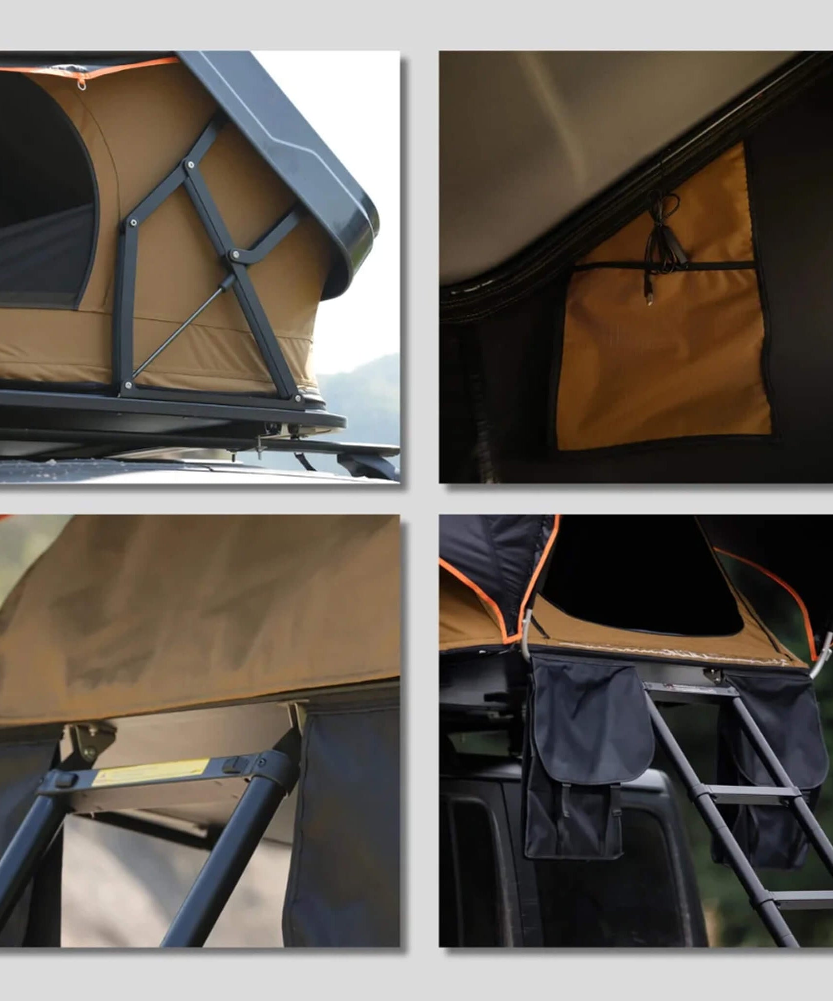 Naturnest Sirius 2 Plus XL Premium 4-Person Clamshell Rooftop Tent (SAK74092)