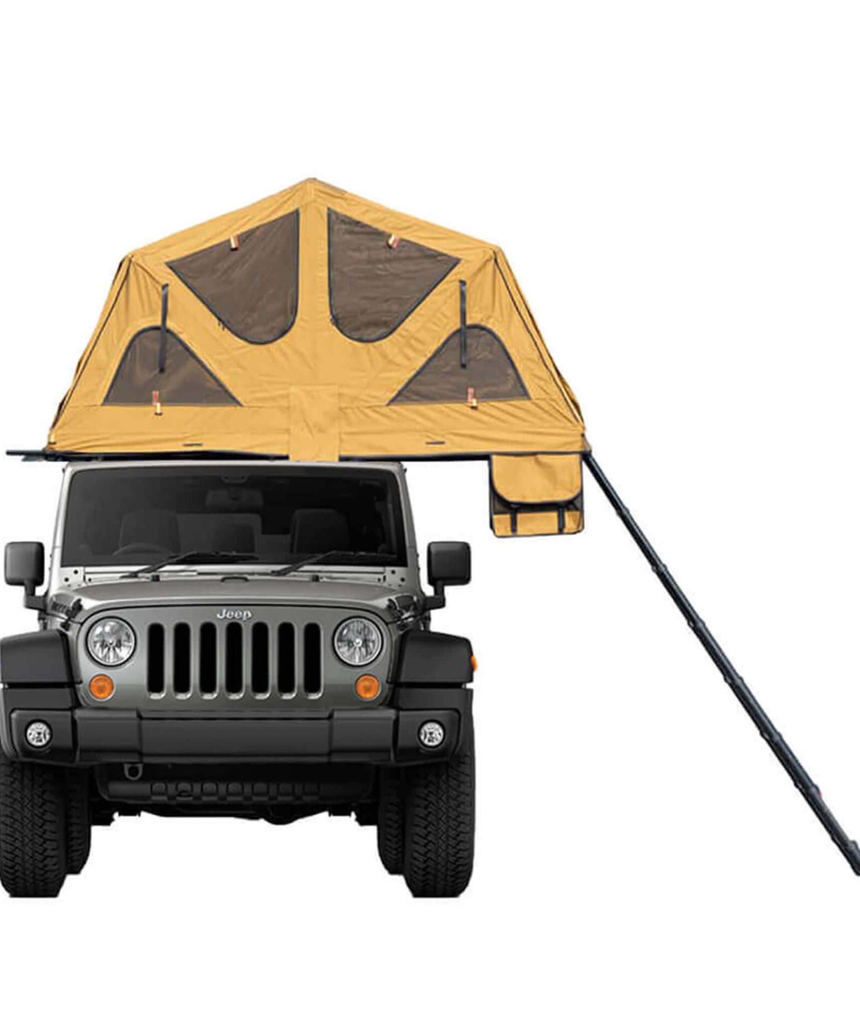 Naturnest Andromeda Khaki Soft-Shell Rooftop Tent With Large Panoramic Skylight & YKK Doors (SAK72384)