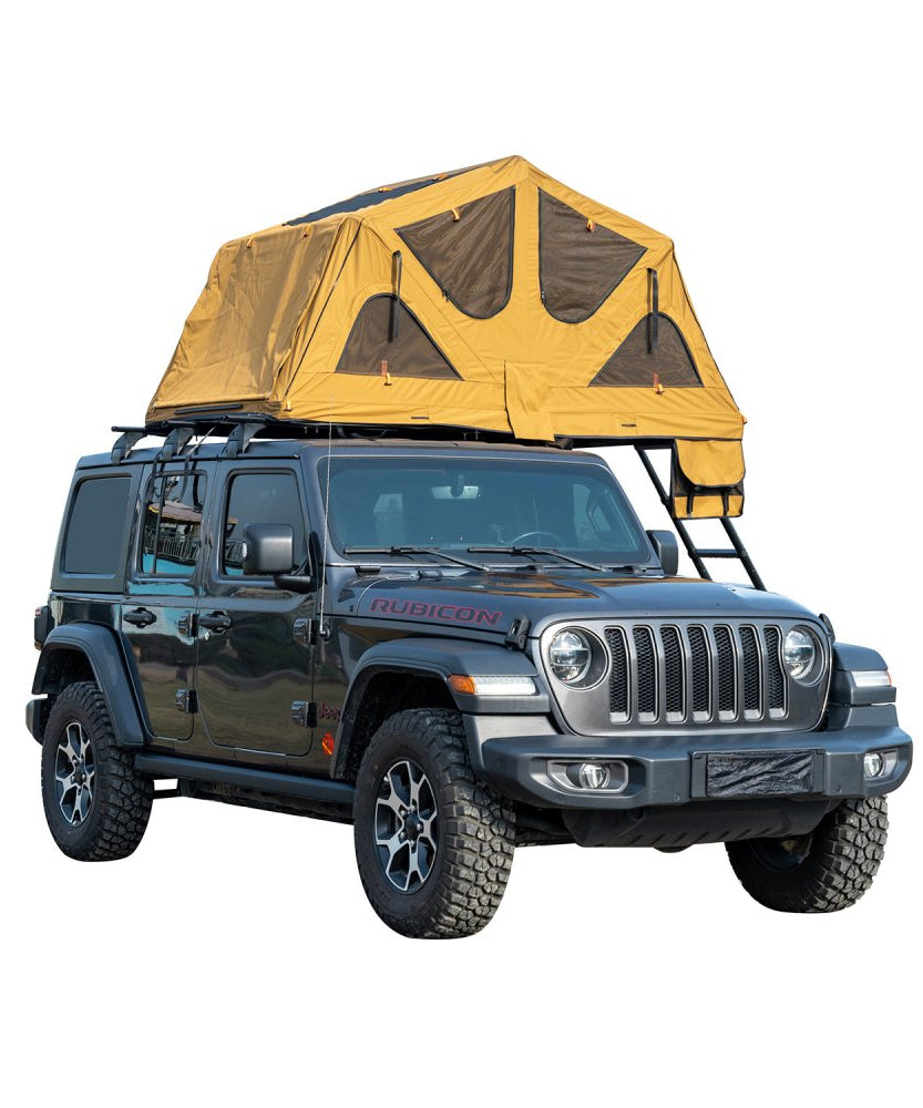 Naturnest Andromeda Khaki Soft-Shell Rooftop Tent With Large Panoramic Skylight & YKK Doors (SAK72384)