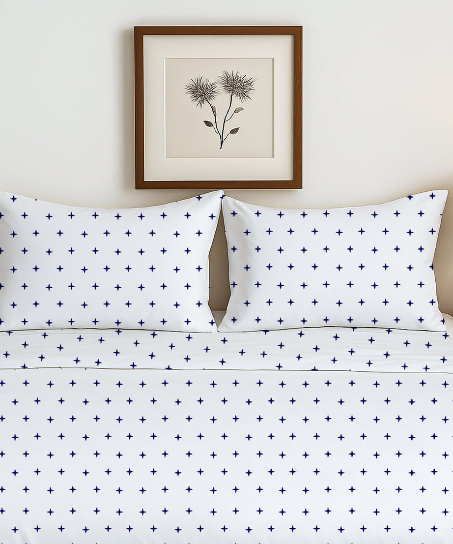 Plus Embroidered Duvet Cover Set