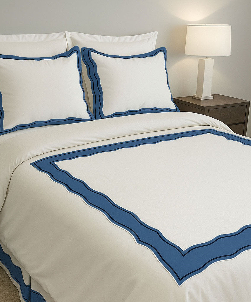 Sagrisa Applique Embroidery Cotton Duvet Cover Set
