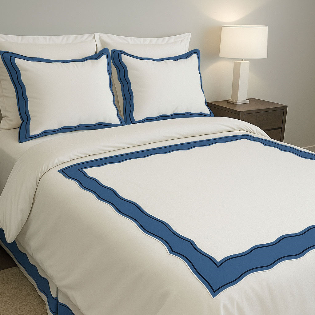 Sagrisa Applique Embroidery Cotton Duvet Cover Set