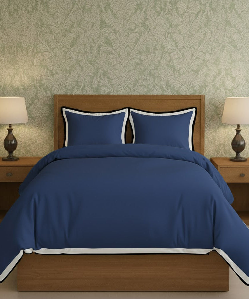 Black & White Border Frame Duvet Cover Set