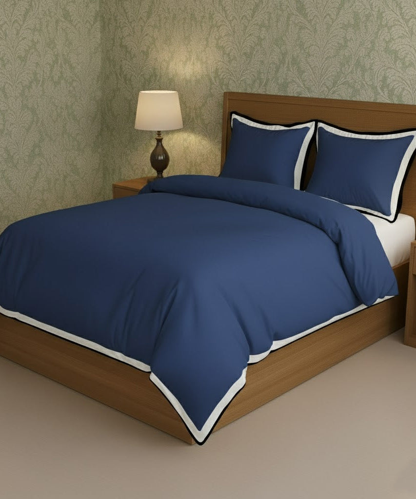 Black & White Border Frame Duvet Cover Set
