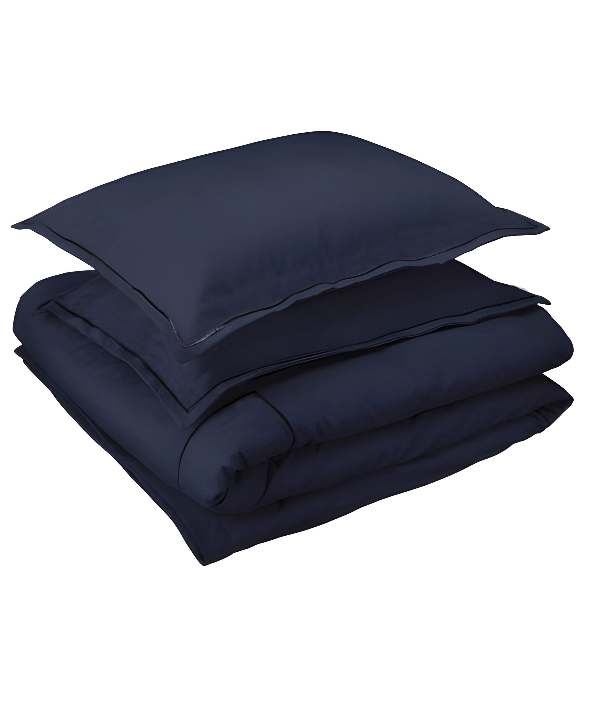 400TC Cotton Luxurious Single Embroidery Sateen Solid Duvet Cover Set